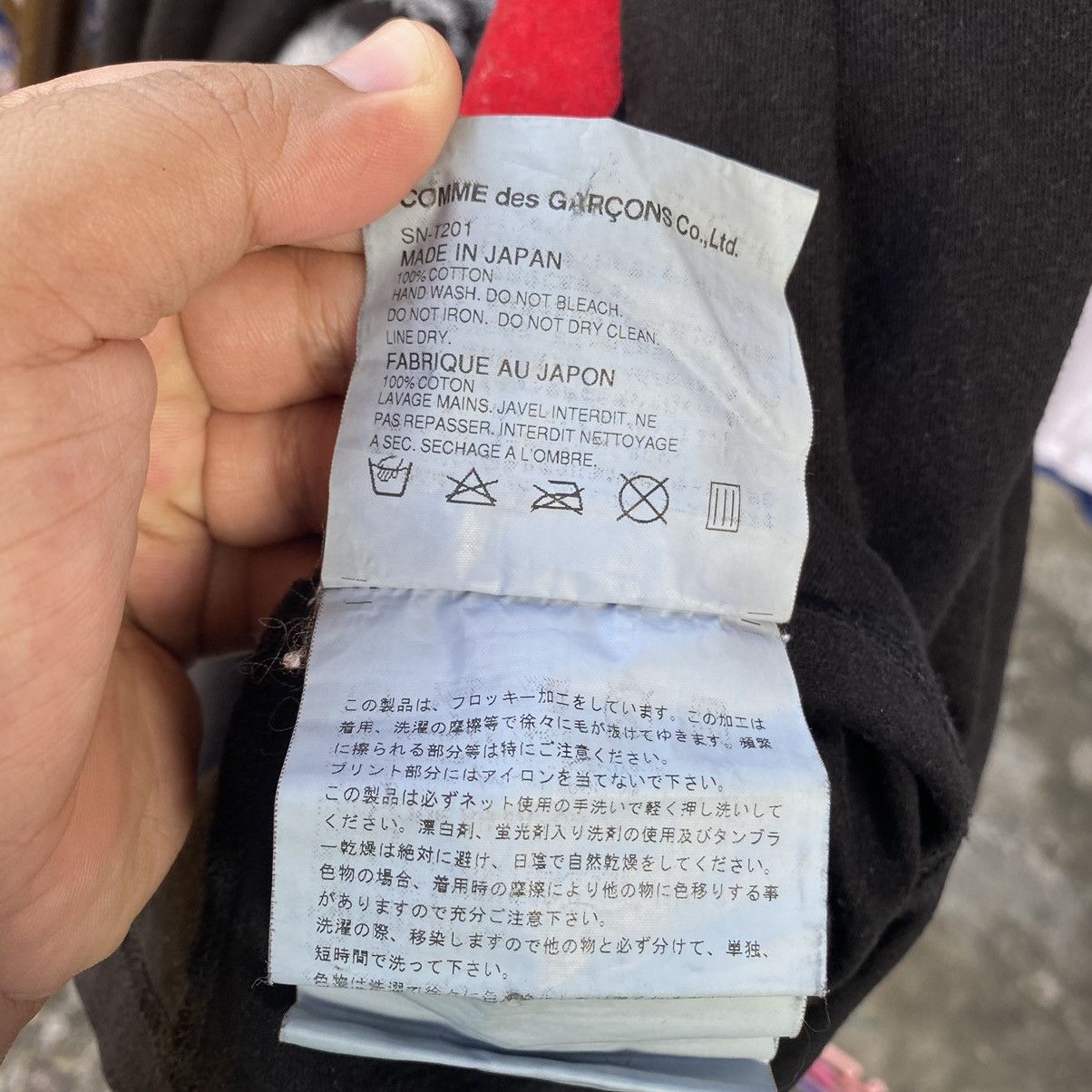 Comme des Garcons Comme des Garçons Junya Watanabe Distress Punk Style Shirt. Size US L / EU 52-54 / 3 - 10 Thumbnail