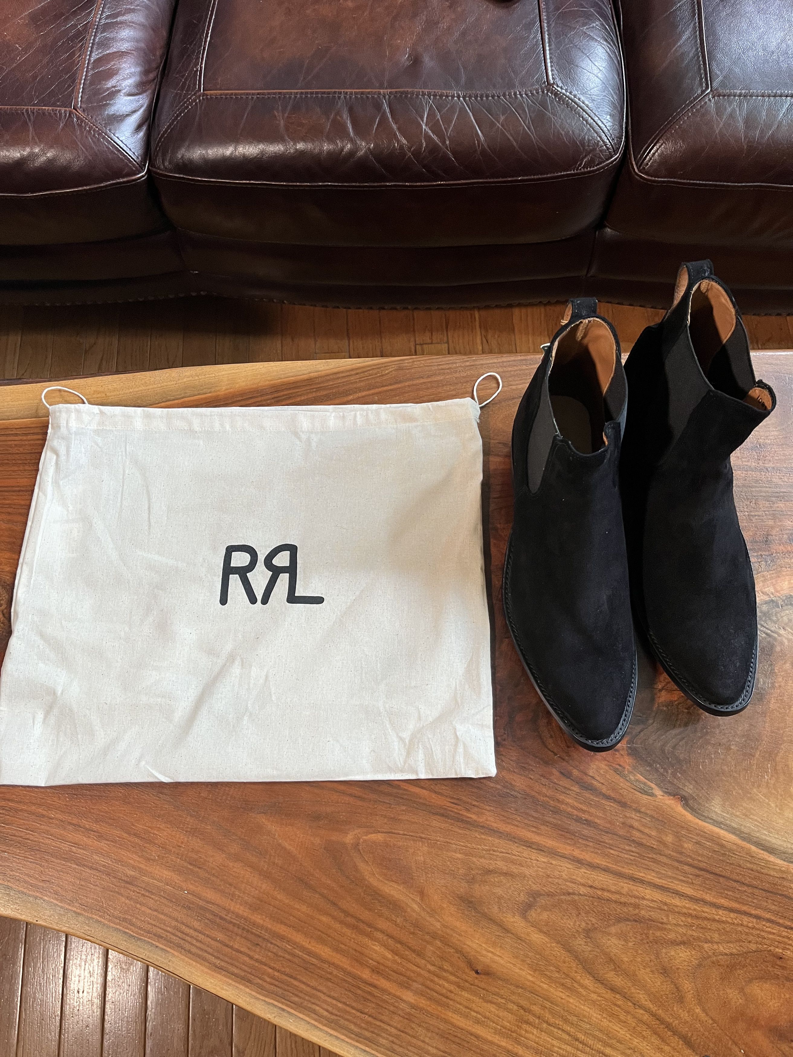 ralph lauren suede chelsea boots