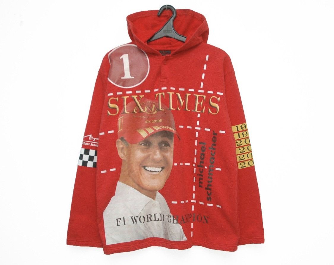 Ferrari Vintage Michael Schumacher Official Hoodie Formula1 Ferrari Size US XXL / EU 58 / 5 - 1 Thumbnail