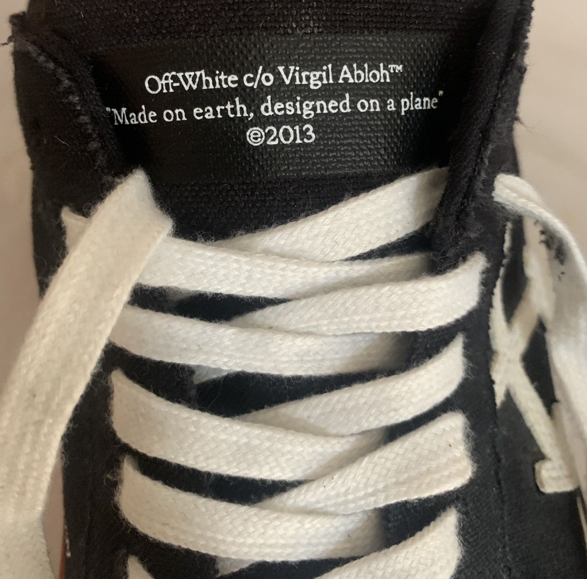 Off-White Off White Vulcanized Low-Top Sneakers 2013 Size US 12 / EU 45 - 8 Thumbnail