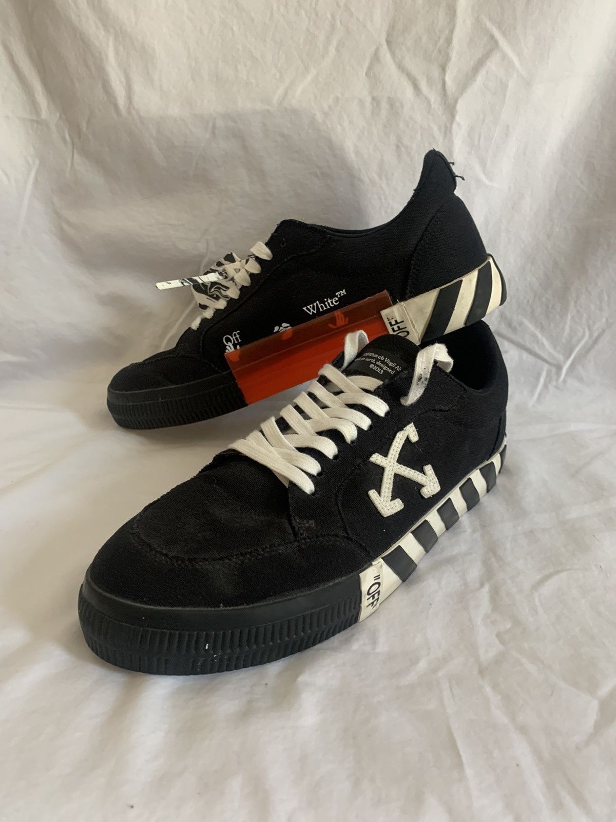 Off-White Off White Vulcanized Low-Top Sneakers 2013 Size US 12 / EU 45 - 10 Thumbnail