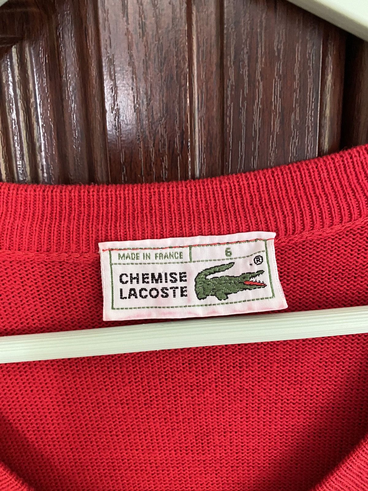 Lacoste Vintage Lacoste Chemise V Neck Vest Gilet Coogi Size L-XL Size US XL / EU 56 / 4 - 7 Thumbnail