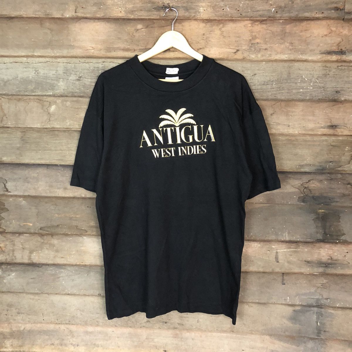 Vintage DLL AntiGua West Indies Single Stich vintage tee #2094 Size US XL / EU 56 / 4 - 1 Thumbnail