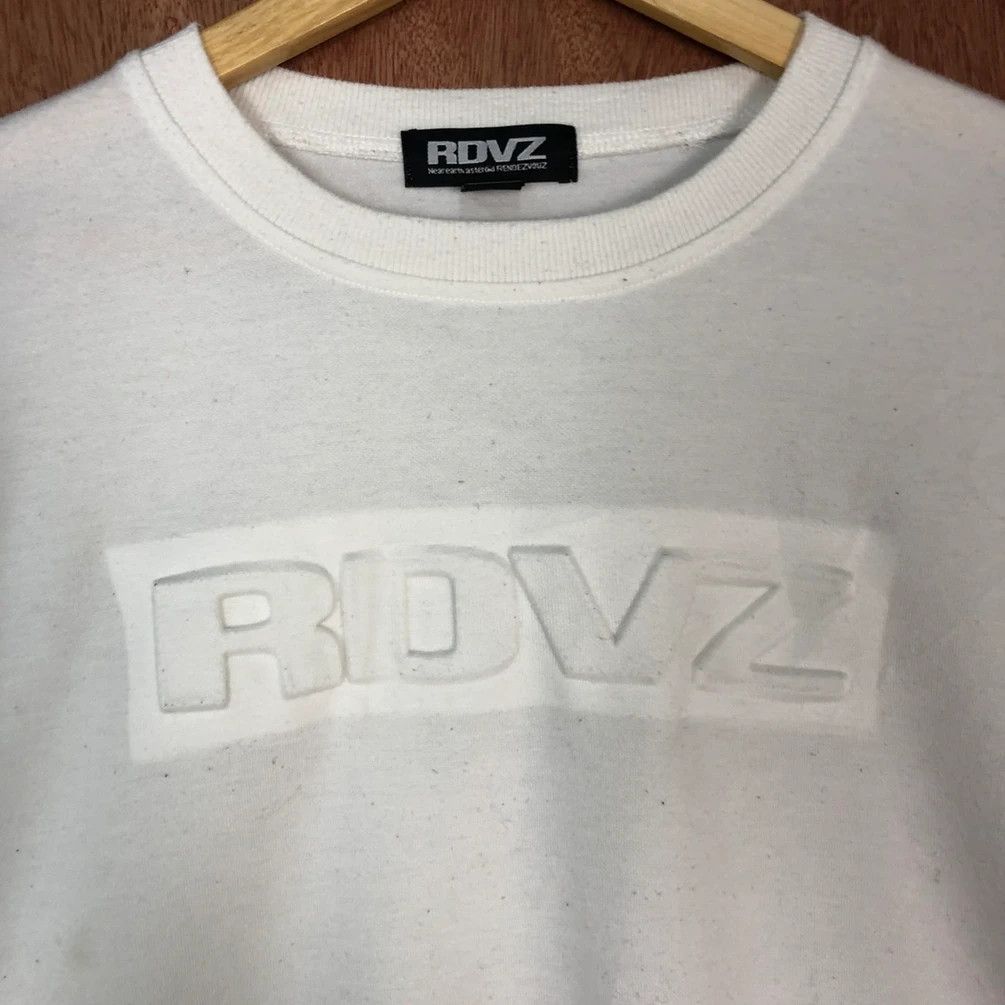 Japanese Brand DL RDVZ White streetwear Sweatshirt #H399 Size US L / EU 52-54 / 3 - 14 Thumbnail