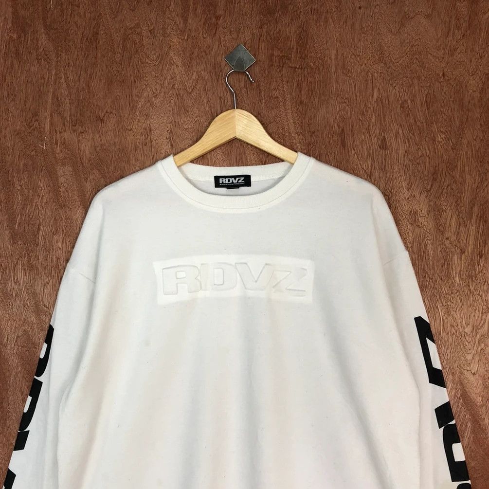Japanese Brand DL RDVZ White streetwear Sweatshirt #H399 Size US L / EU 52-54 / 3 - 13 Thumbnail