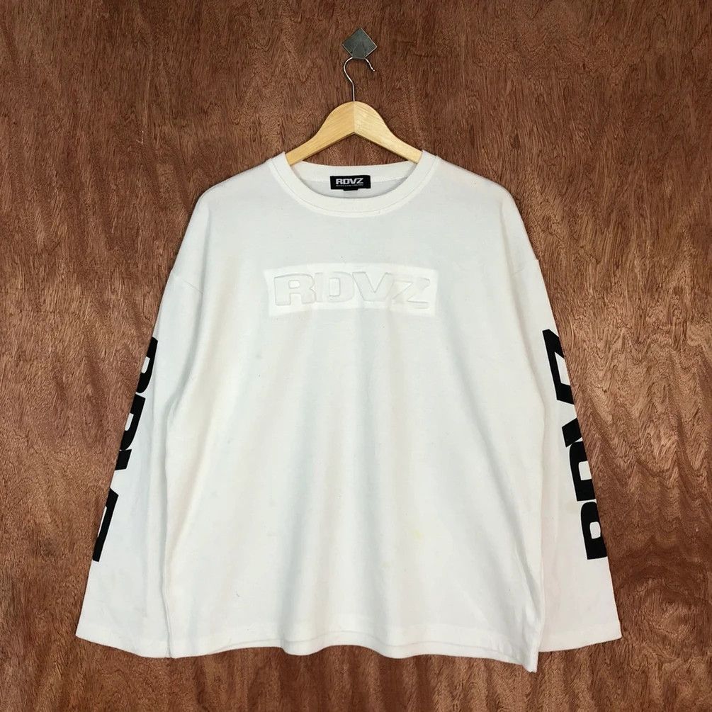 Japanese Brand DL RDVZ White streetwear Sweatshirt #H399 Size US L / EU 52-54 / 3 - 7 Thumbnail