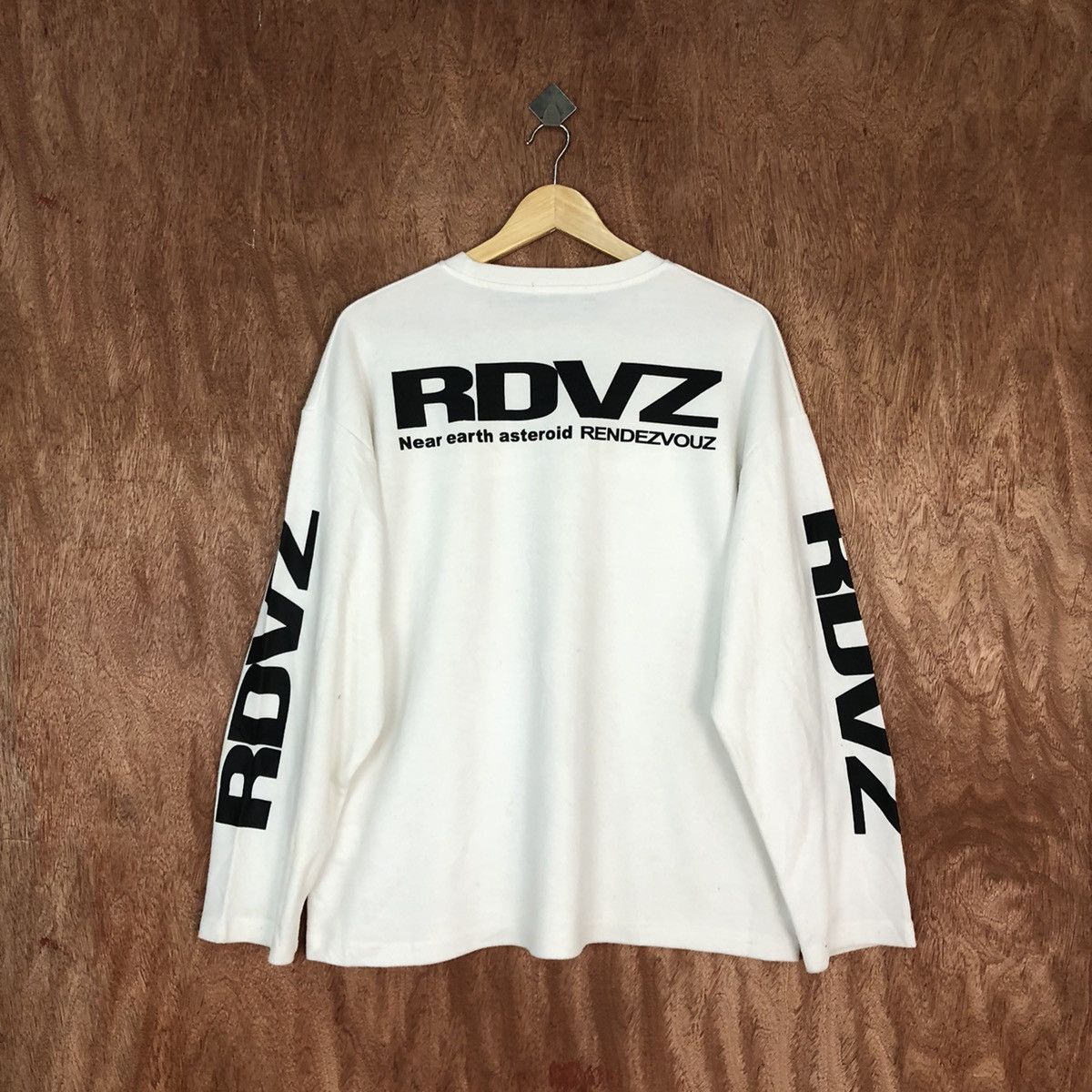 Japanese Brand DL RDVZ White streetwear Sweatshirt #H399 Size US L / EU 52-54 / 3 - 1 Thumbnail
