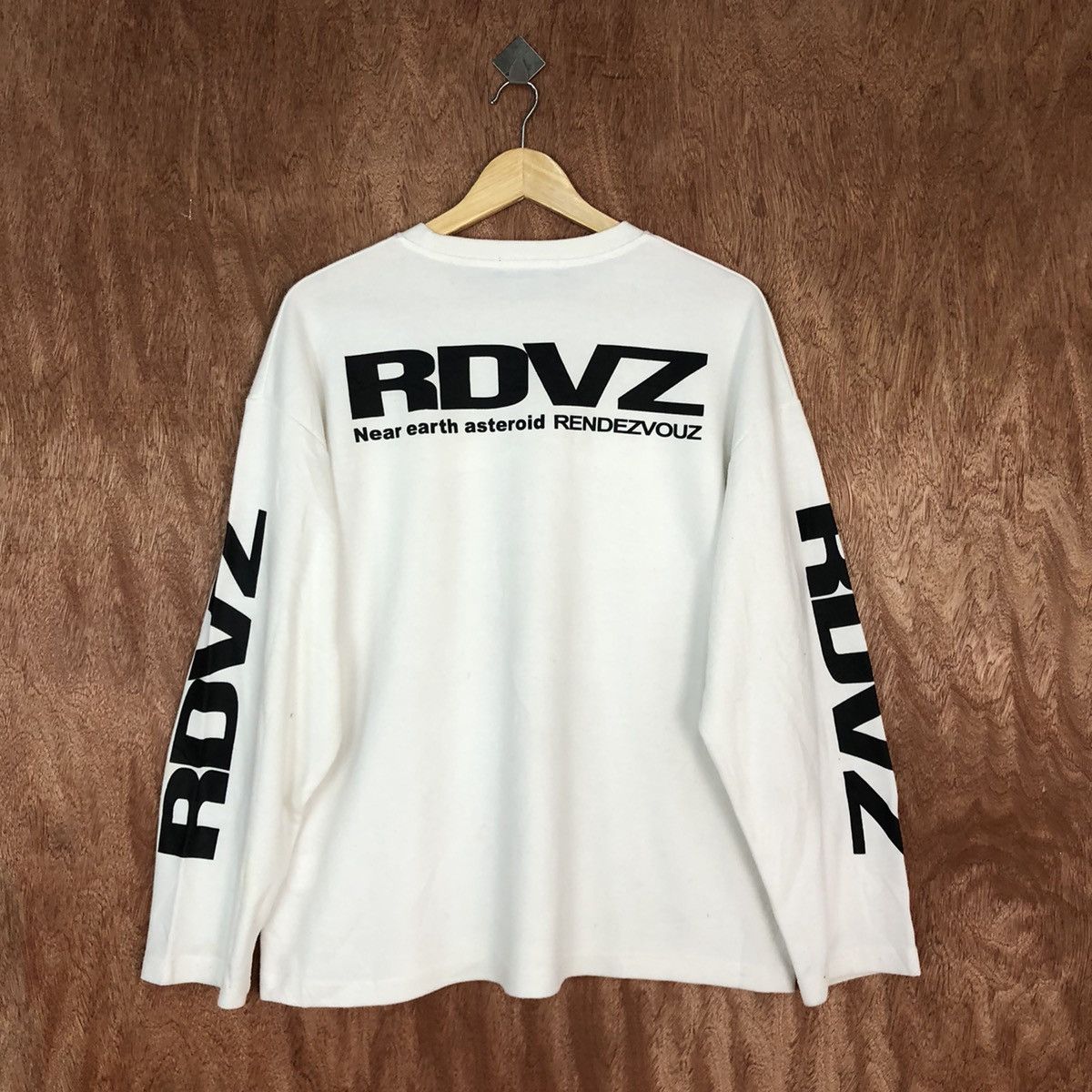 Japanese Brand DL RDVZ White streetwear Sweatshirt #H399 Size US L / EU 52-54 / 3 - 3 Thumbnail