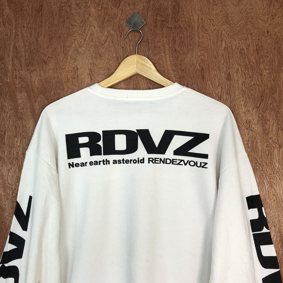 Japanese Brand DL RDVZ White streetwear Sweatshirt #H399 Size US L / EU 52-54 / 3 - 2 Thumbnail