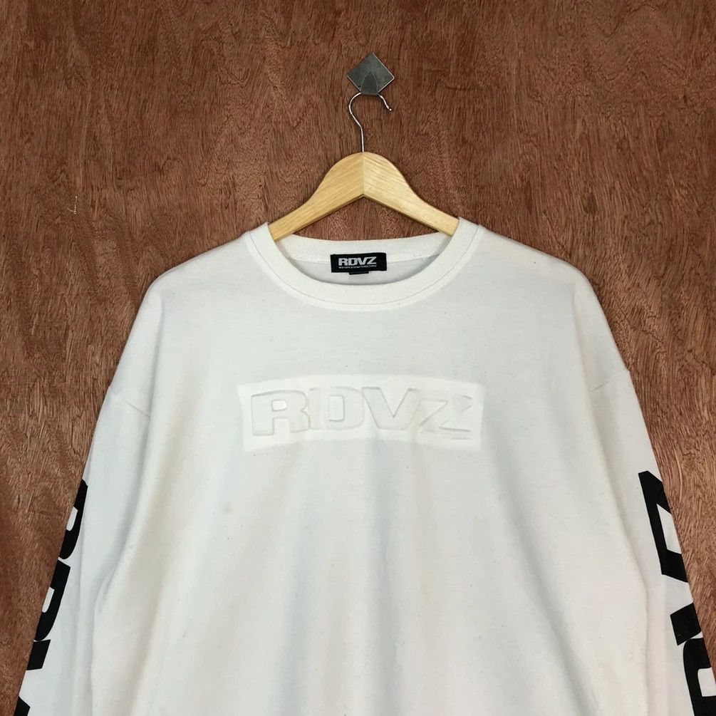 Japanese Brand DL RDVZ White streetwear Sweatshirt #H399 Size US L / EU 52-54 / 3 - 6 Thumbnail