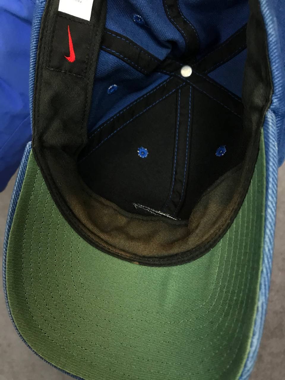 Vintage Nike swoosh streetwear vintage made in Taiwan cap Size ONE SIZE - 6 Thumbnail