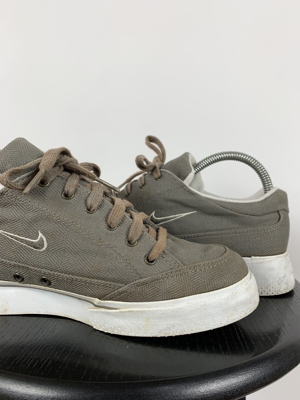 Nike 00s Vintage Nike GTS Canvas Khaki Low Top Sneakers Size US 7 / EU 40 - 17 Thumbnail