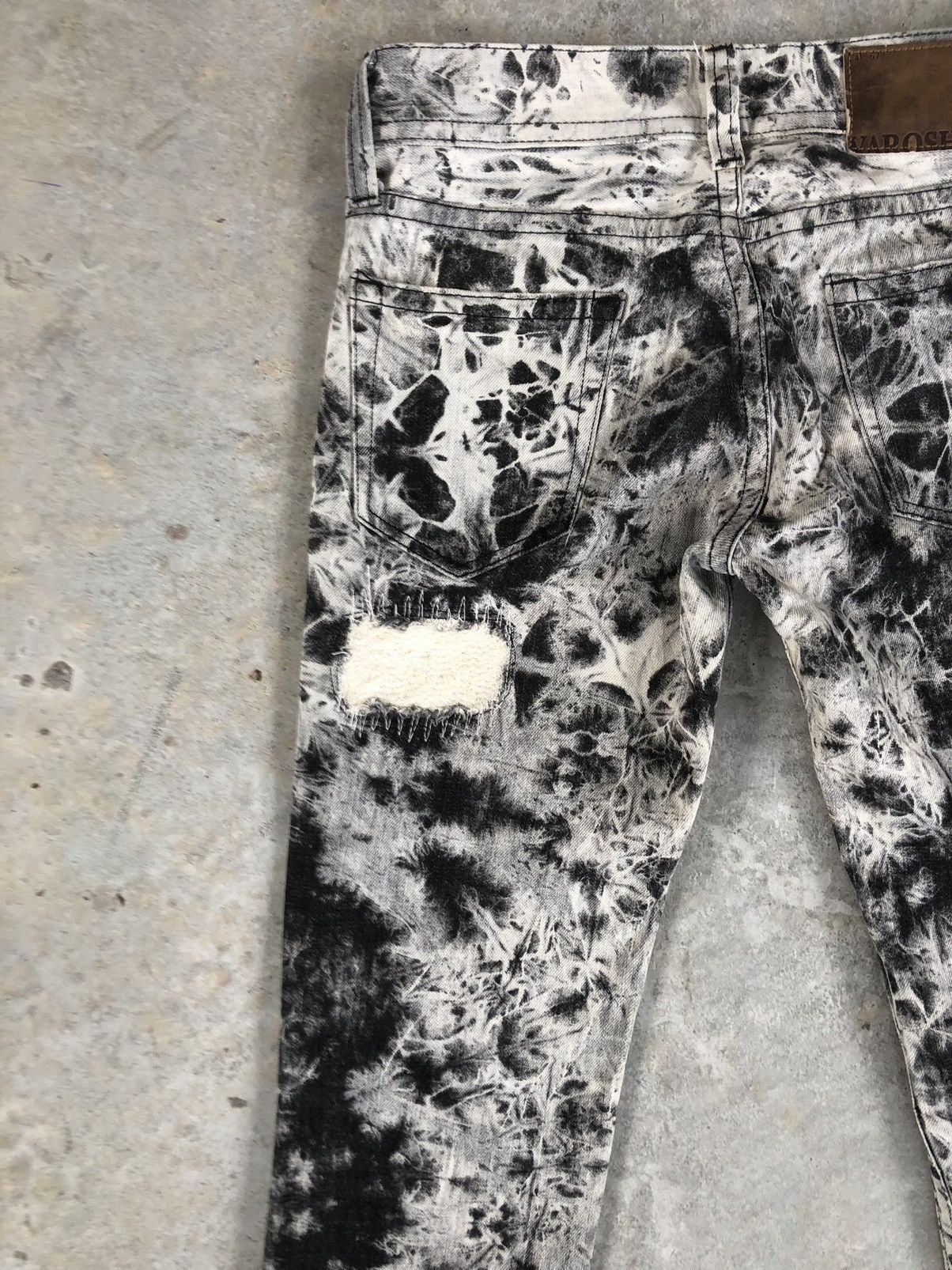 Japanese Brand × Vintage Varosh Acid Wash Denim Flared Jeans Patchwork Size US 30 / EU 46 - 11 Thumbnail