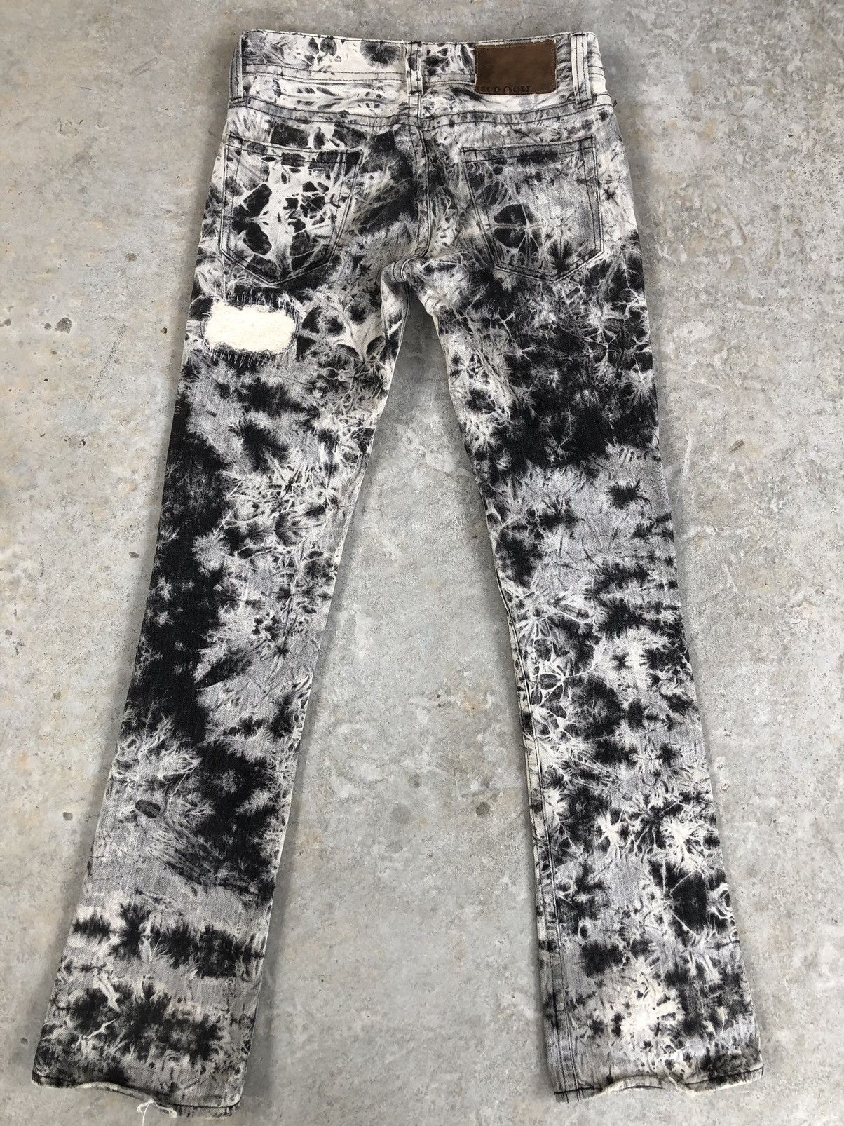 Japanese Brand × Vintage Varosh Acid Wash Denim Flared Jeans Patchwork Size US 30 / EU 46 - 8 Thumbnail