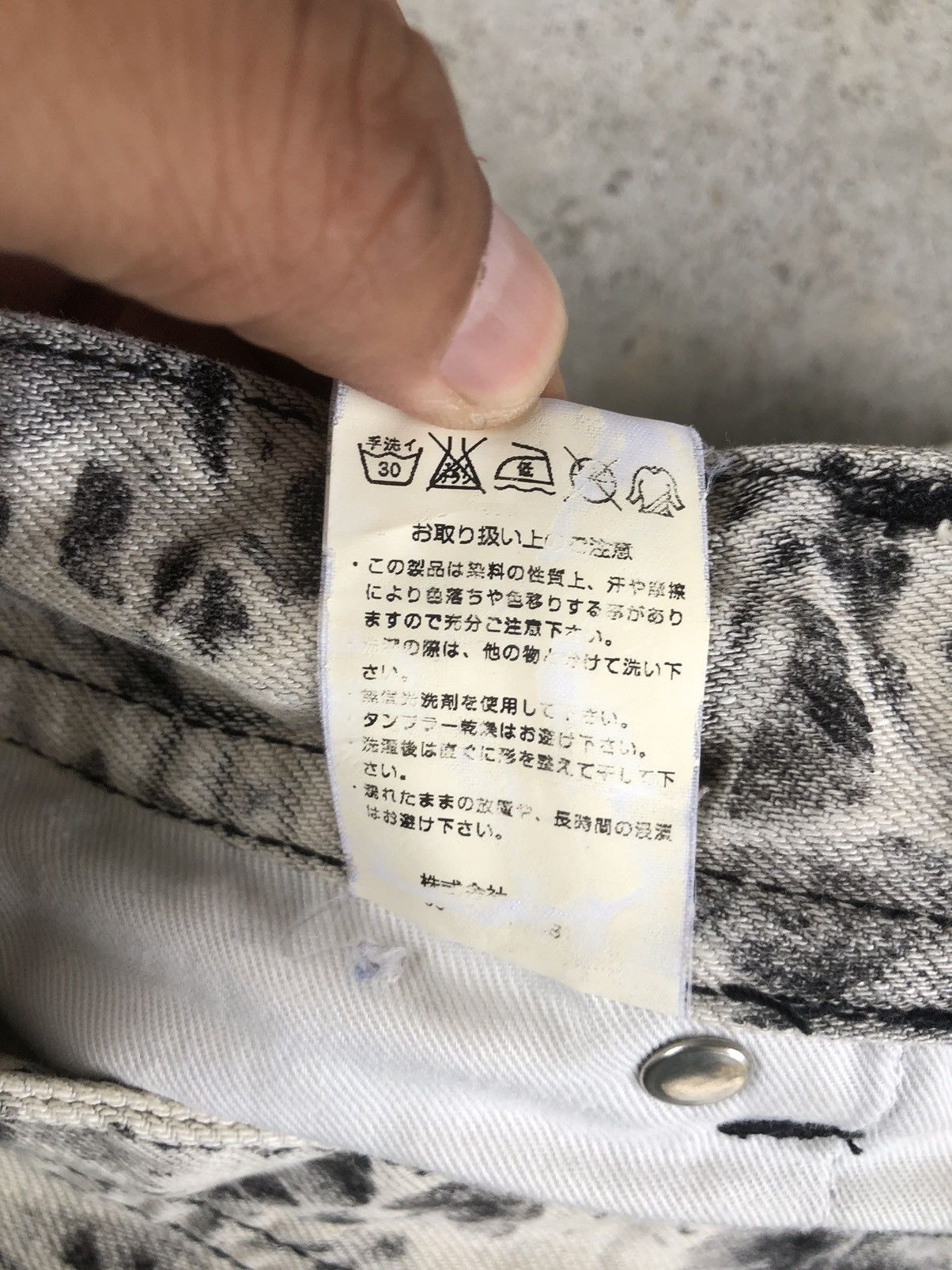 Japanese Brand × Vintage Varosh Acid Wash Denim Flared Jeans Patchwork Size US 30 / EU 46 - 16 Thumbnail