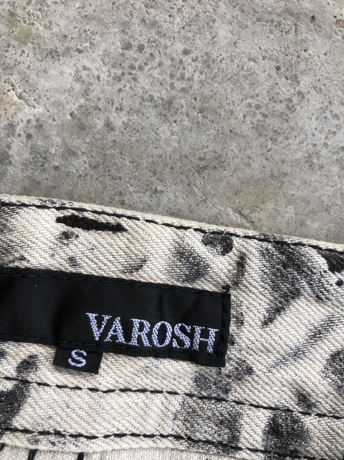 Japanese Brand × Vintage Varosh Acid Wash Denim Flared Jeans Patchwork Size US 30 / EU 46 - 14 Thumbnail