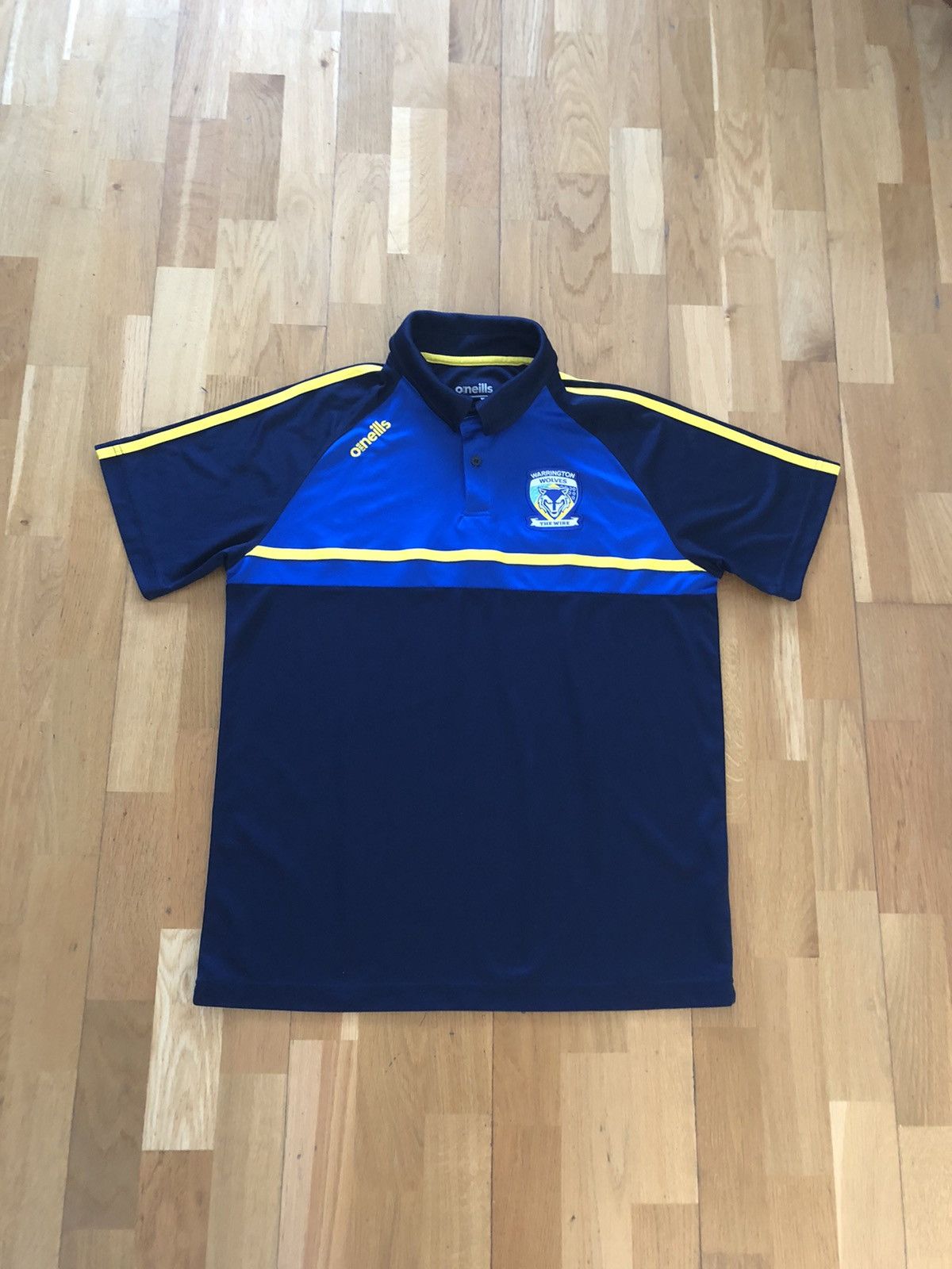 Sportswear ONEILLS WARRINGTON WOLVES RUGBY THE WIRE POLO JERSEY SHIRT