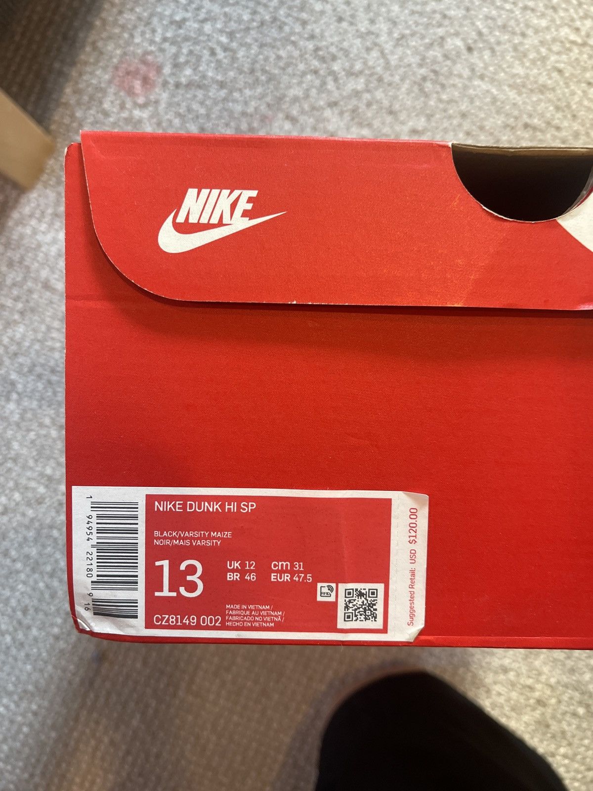 Nike Nike dunk high Iowa Size US 13 / EU 46 - 12 Thumbnail