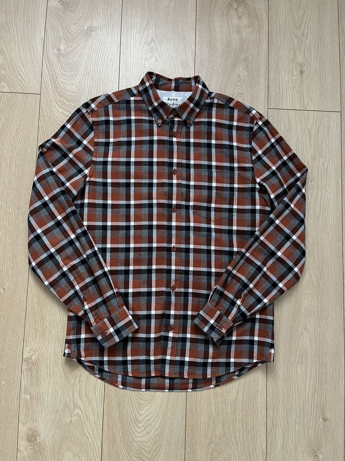 Acne Studios Acne Studios ISHERWOOD TAR Longsleeve Button Shirt - Size M Size US M / EU 48-50 / 2 - 1 Thumbnail
