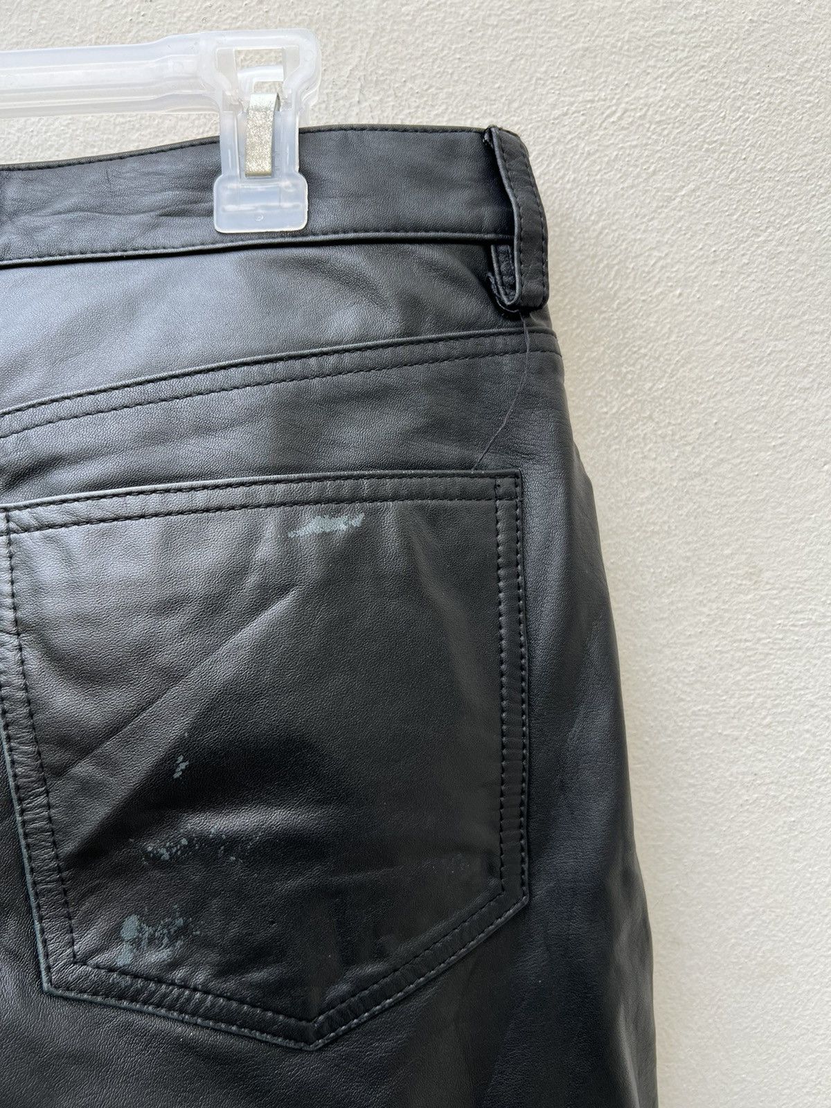 Japanese Brand × Vintage Vintage Charing Flam Japan Sheep Leather Jeans Pant Size US 32 / EU 48 - 15 Thumbnail