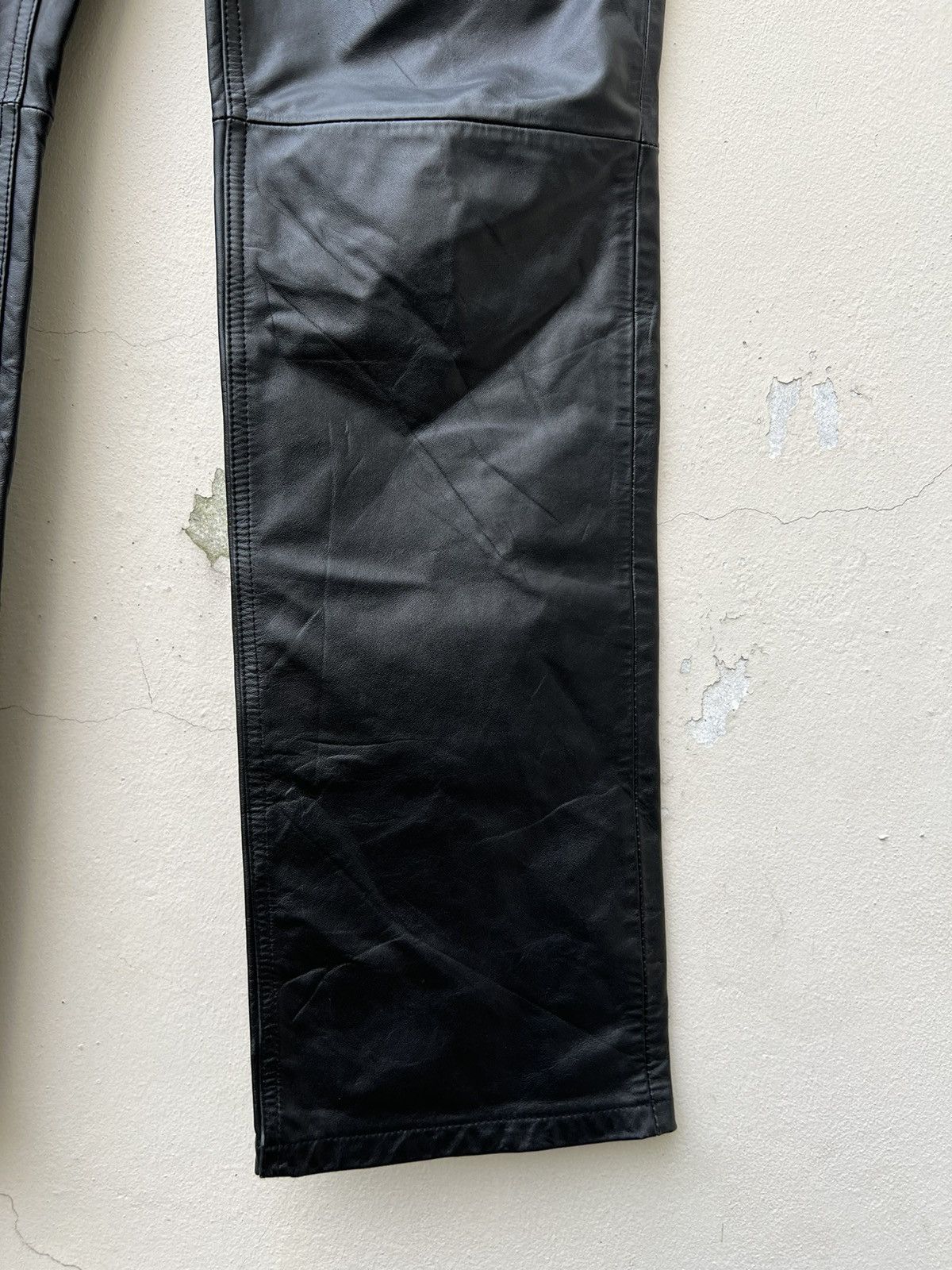 Japanese Brand × Vintage Vintage Charing Flam Japan Sheep Leather Jeans Pant Size US 32 / EU 48 - 9 Thumbnail