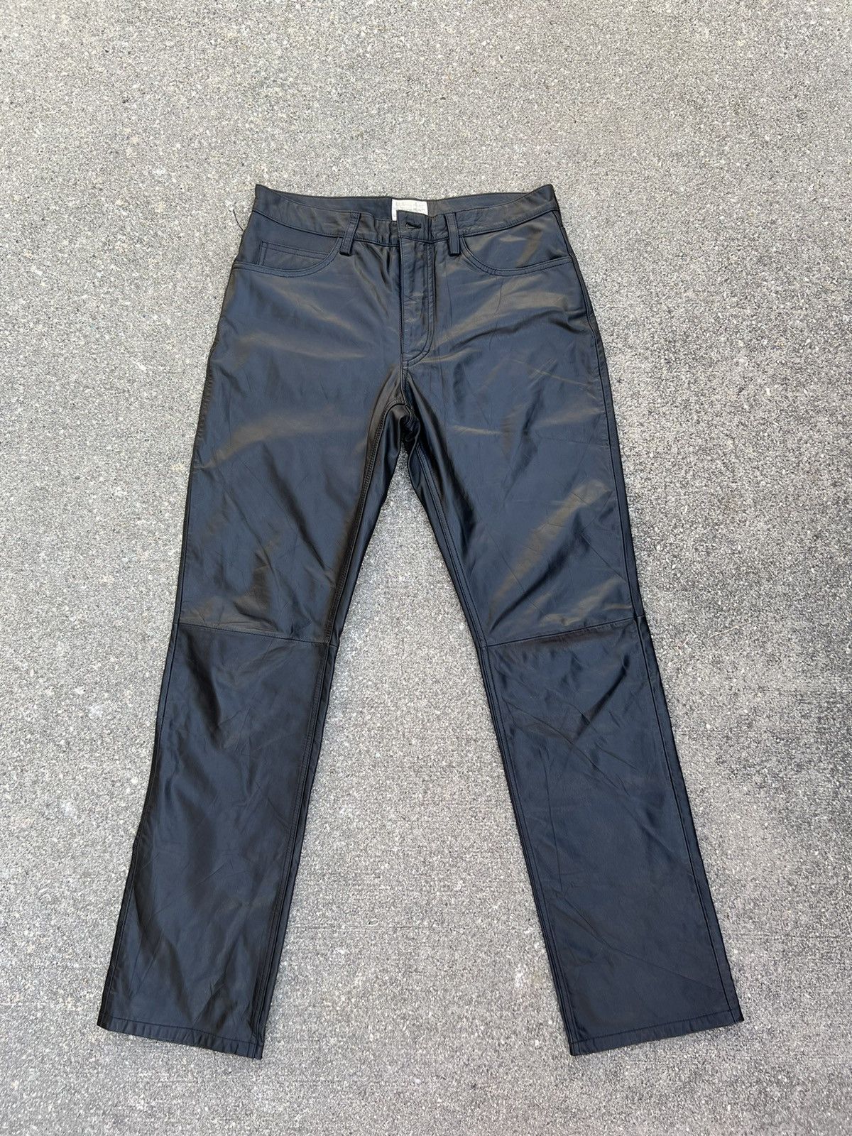 Vintage Charing Flam Japan Sheep Leather Jeans Pant