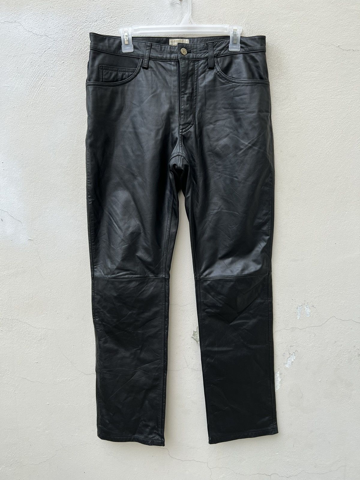 Japanese Brand × Vintage Vintage Charing Flam Japan Sheep Leather Jeans Pant Size US 32 / EU 48 - 3 Thumbnail