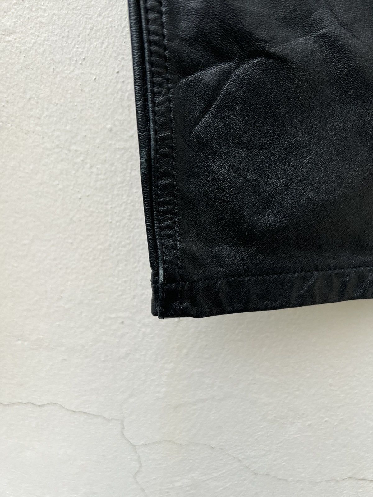 Japanese Brand × Vintage Vintage Charing Flam Japan Sheep Leather Jeans Pant Size US 32 / EU 48 - 10 Thumbnail