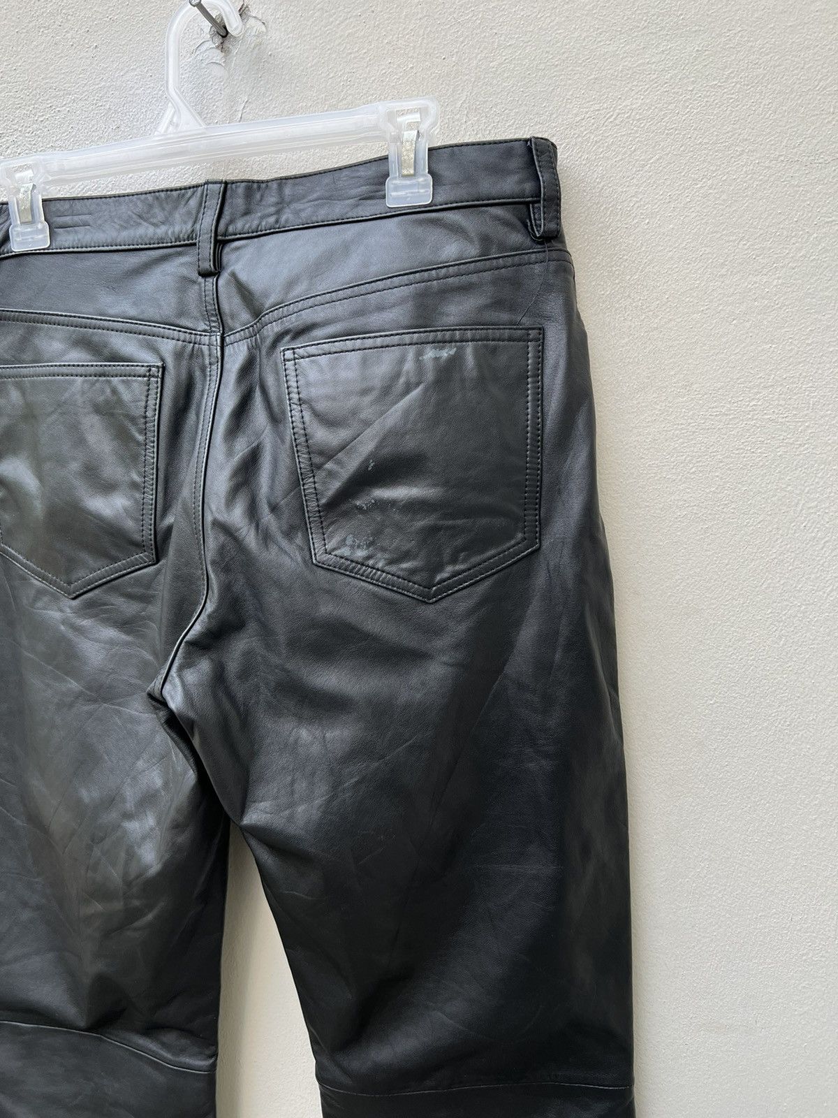 Japanese Brand × Vintage Vintage Charing Flam Japan Sheep Leather Jeans Pant Size US 32 / EU 48 - 14 Thumbnail