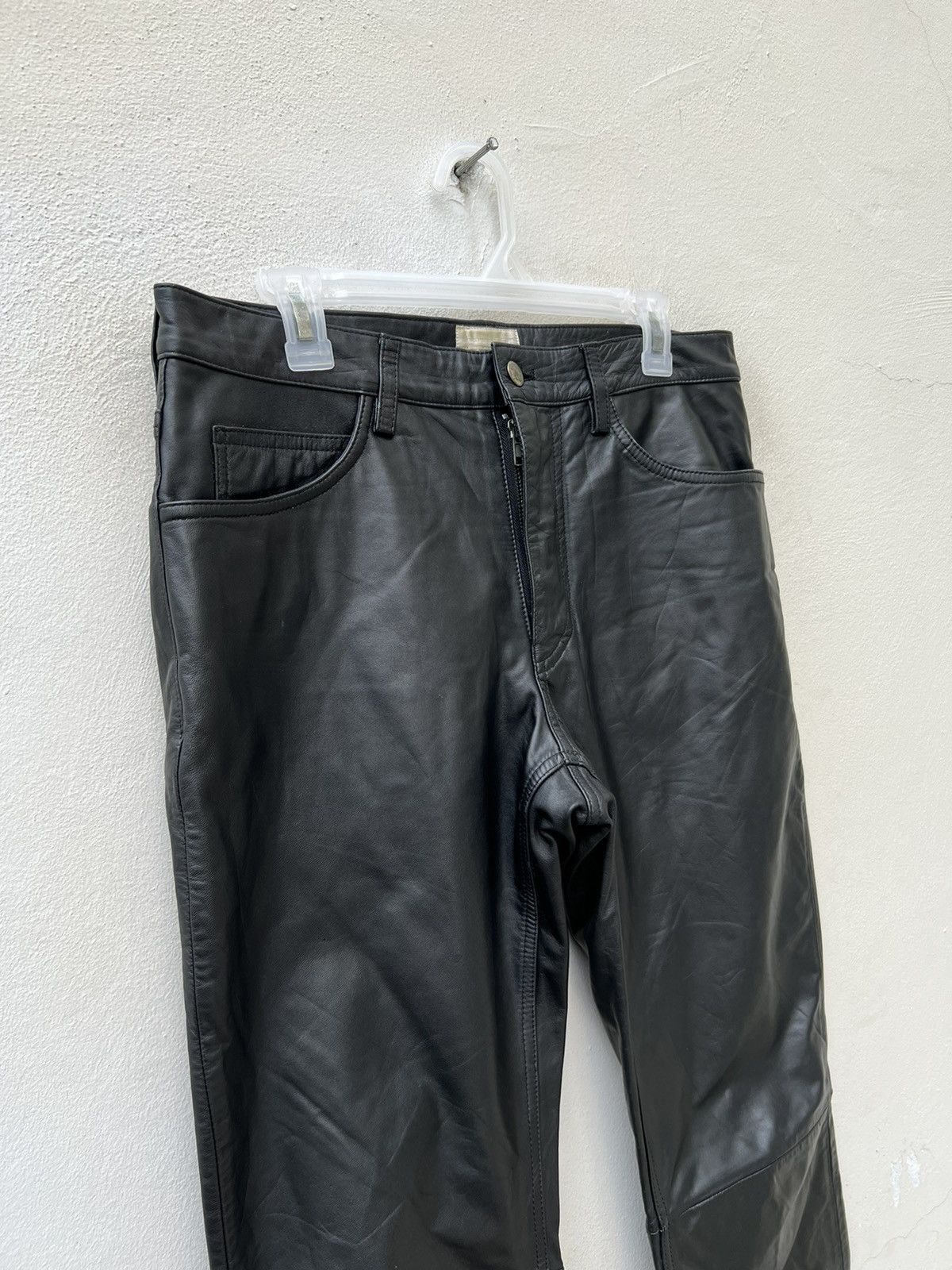 Japanese Brand × Vintage Vintage Charing Flam Japan Sheep Leather Jeans Pant Size US 32 / EU 48 - 4 Thumbnail