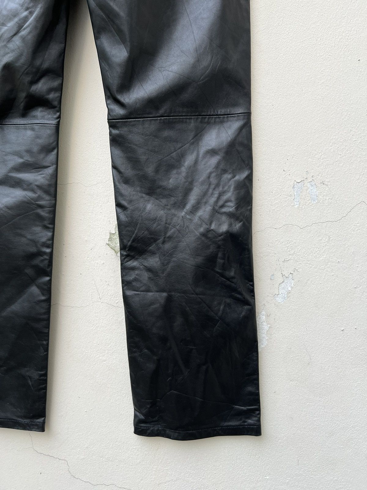 Japanese Brand × Vintage Vintage Charing Flam Japan Sheep Leather Jeans Pant Size US 32 / EU 48 - 16 Thumbnail