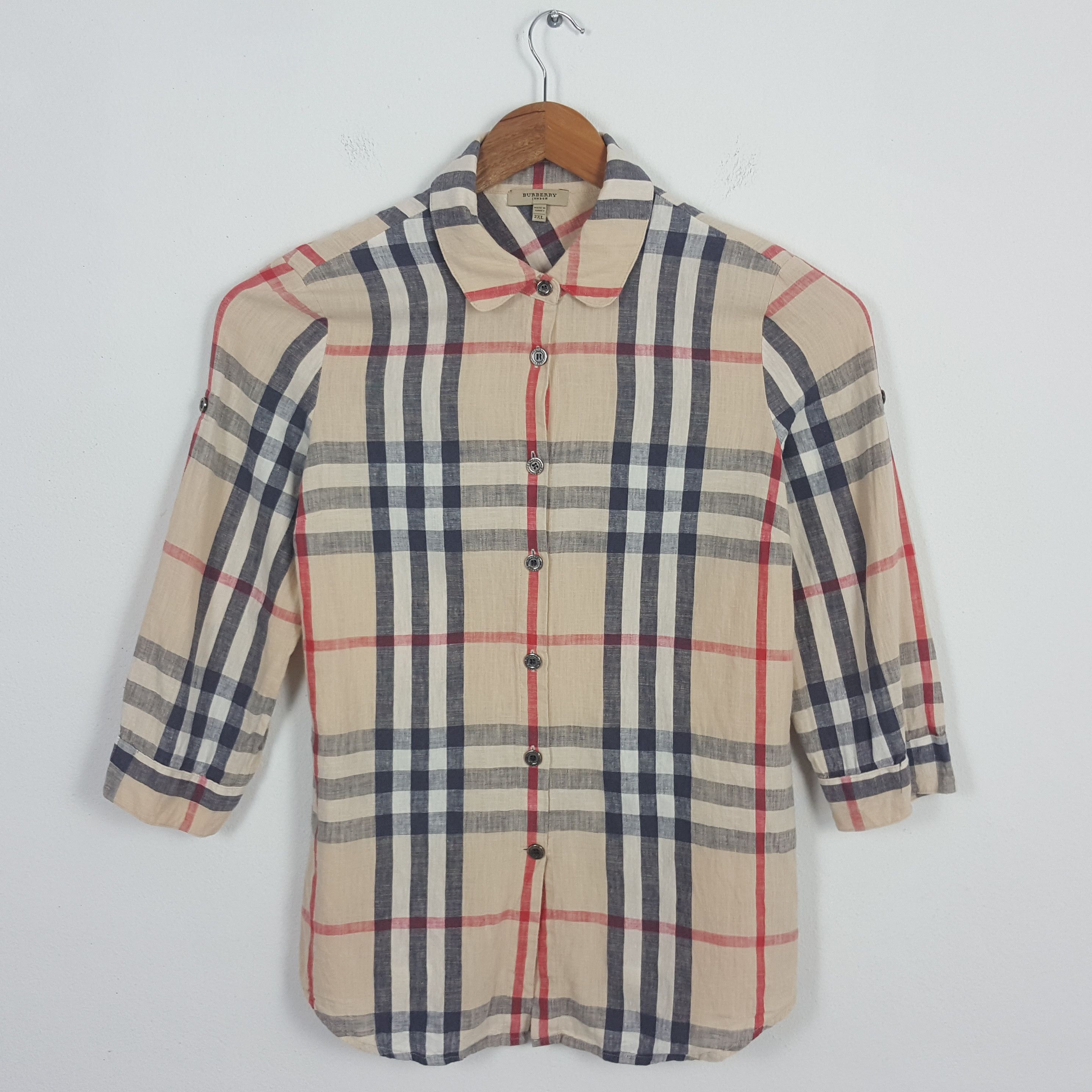 Vintage BURBERRY Nova Check Design Shirt For Woman's