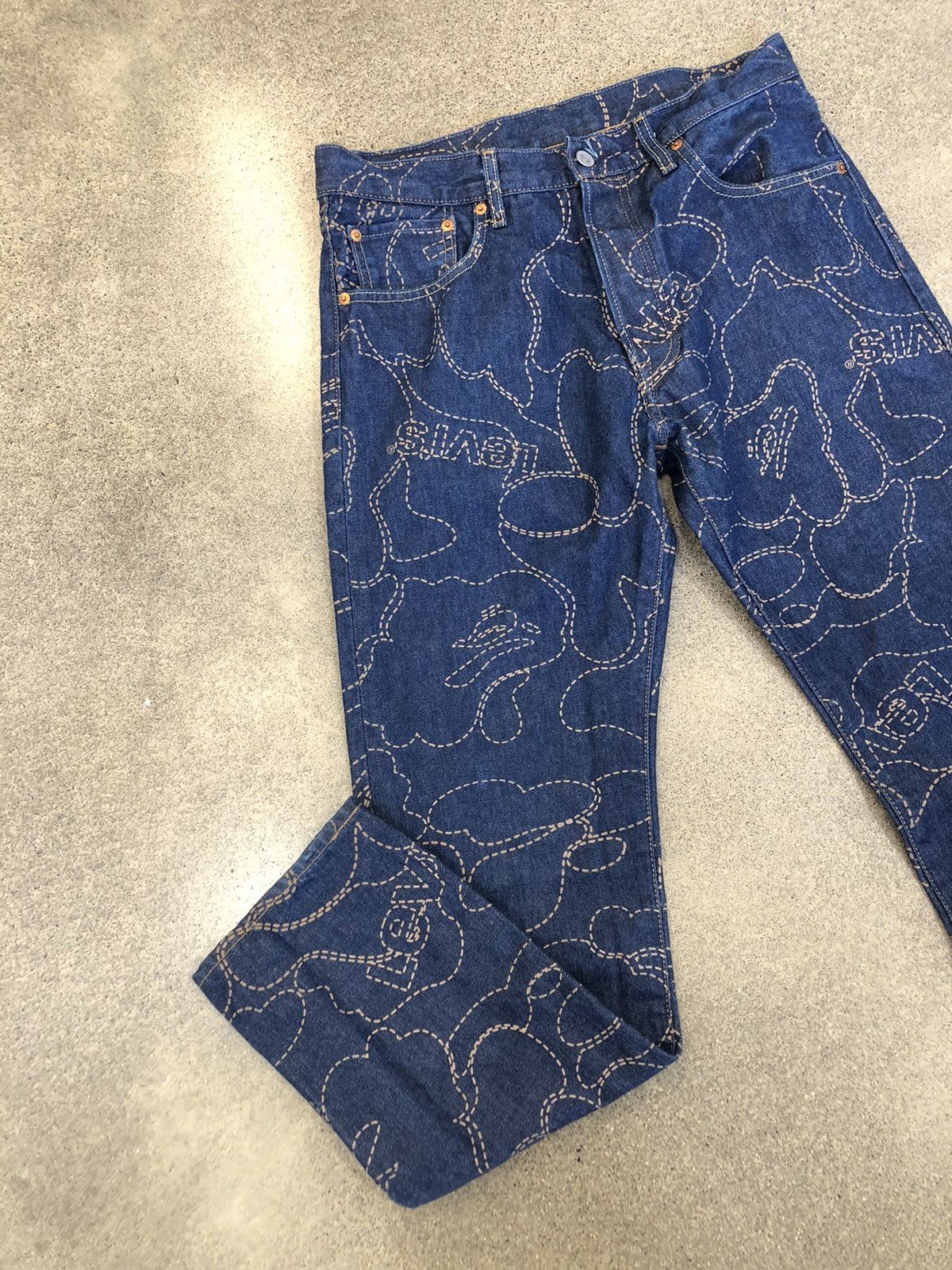 Bape × Levi's BAPE X LEVIS DENIM SIZE 32W X 32L Size US 32 / EU 48 - 3 Thumbnail