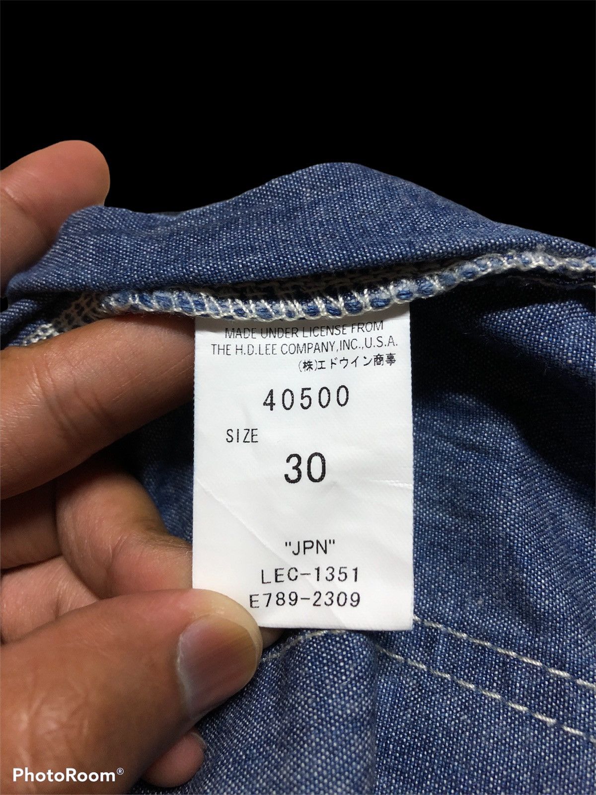 Lee WIDE LEG⚡️⚡️VINTAGE LEE CHAMBRAY FATIQUE PANT Size US 32 / EU 48 - 4 Thumbnail