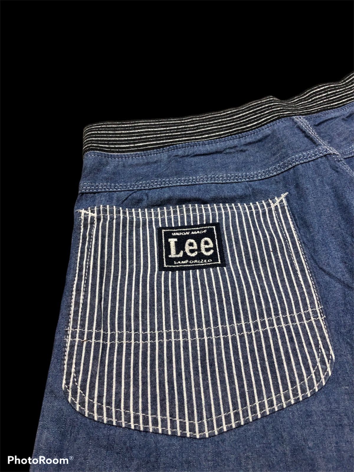 Lee WIDE LEG⚡️⚡️VINTAGE LEE CHAMBRAY FATIQUE PANT Size US 32 / EU 48 - 5 Thumbnail