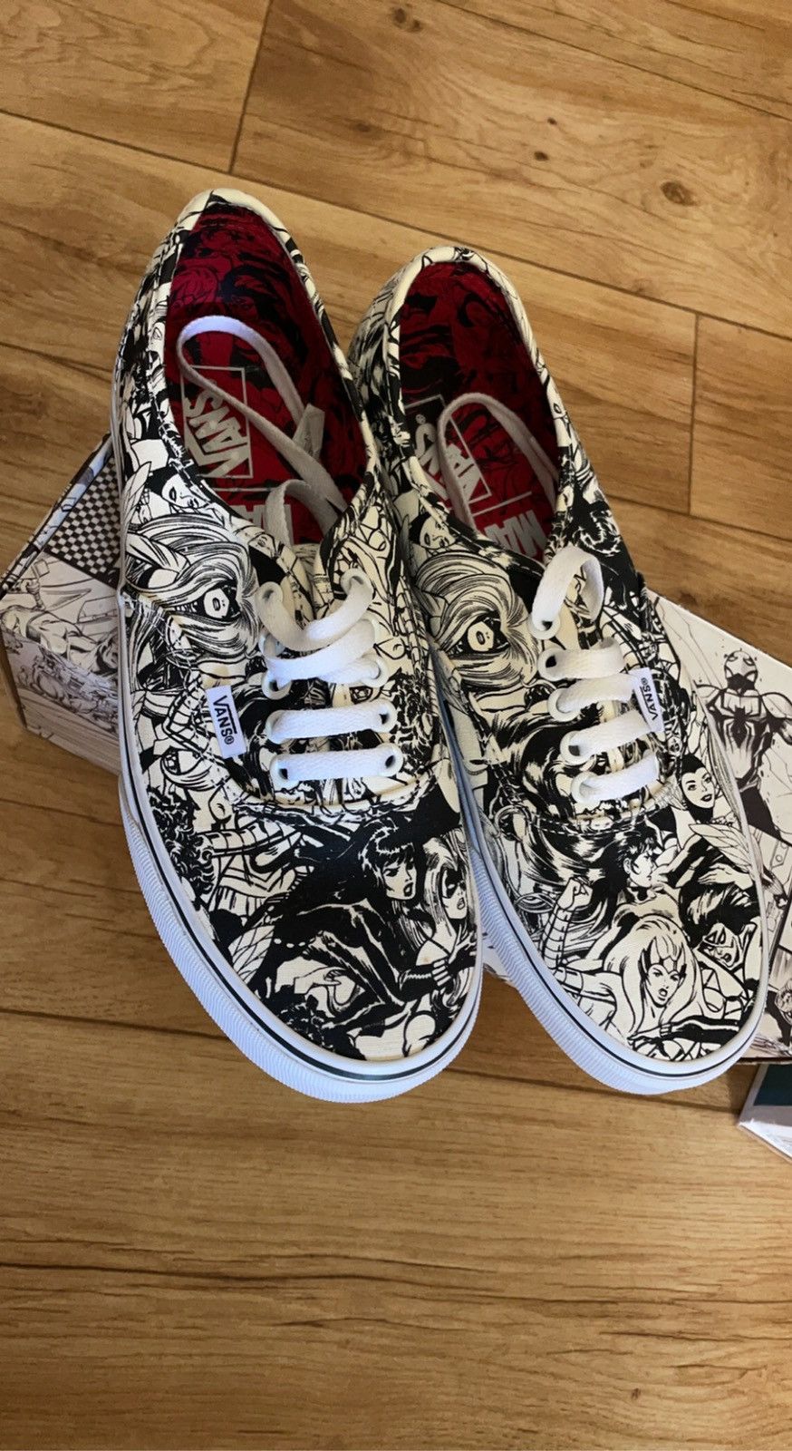 Vans Shoes Vans Marvel Black And White Vans Marvel X Authentic