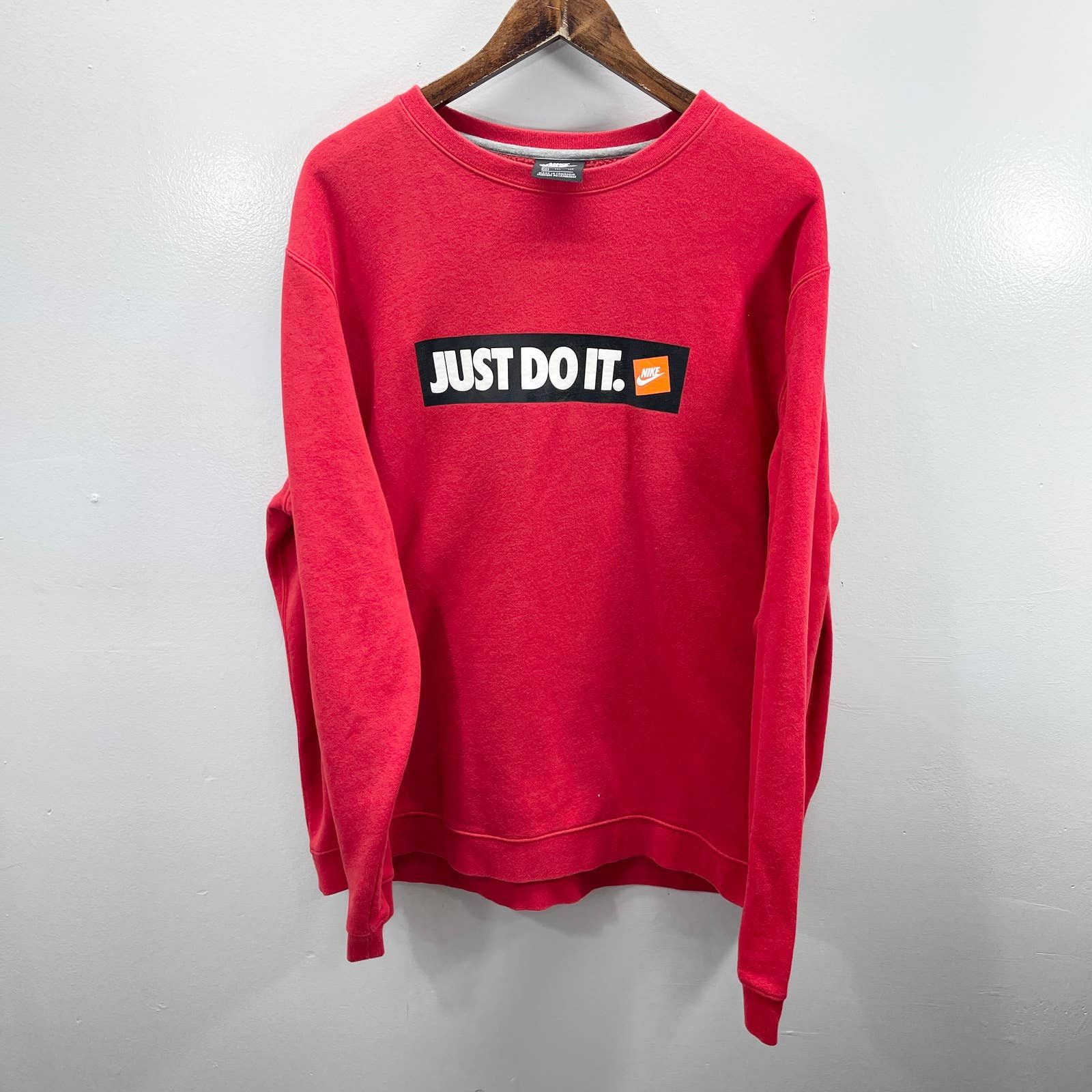 mens nike just do it sweatshirt