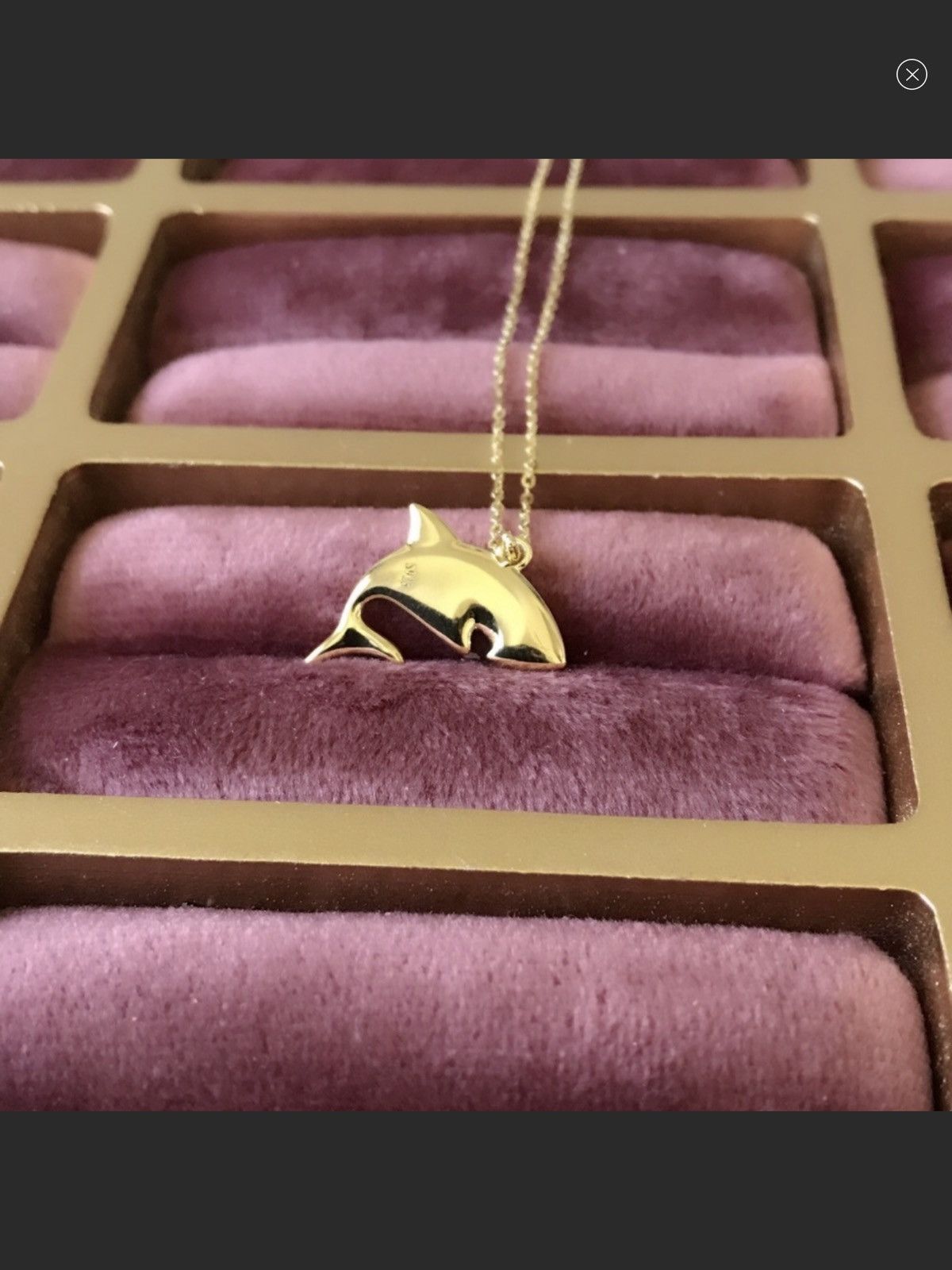 18K Gold Vermeil White Shark 🦈 necklace