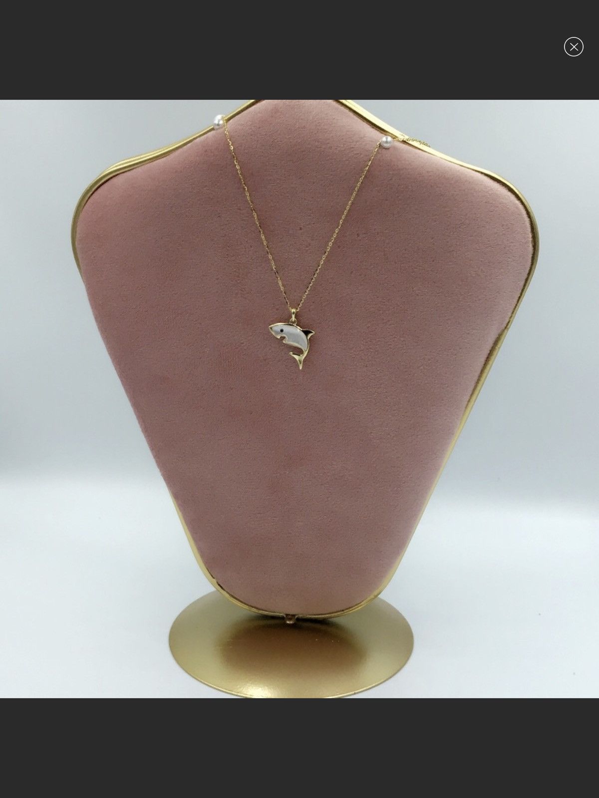 18K Gold Vermeil White Shark 🦈 necklace