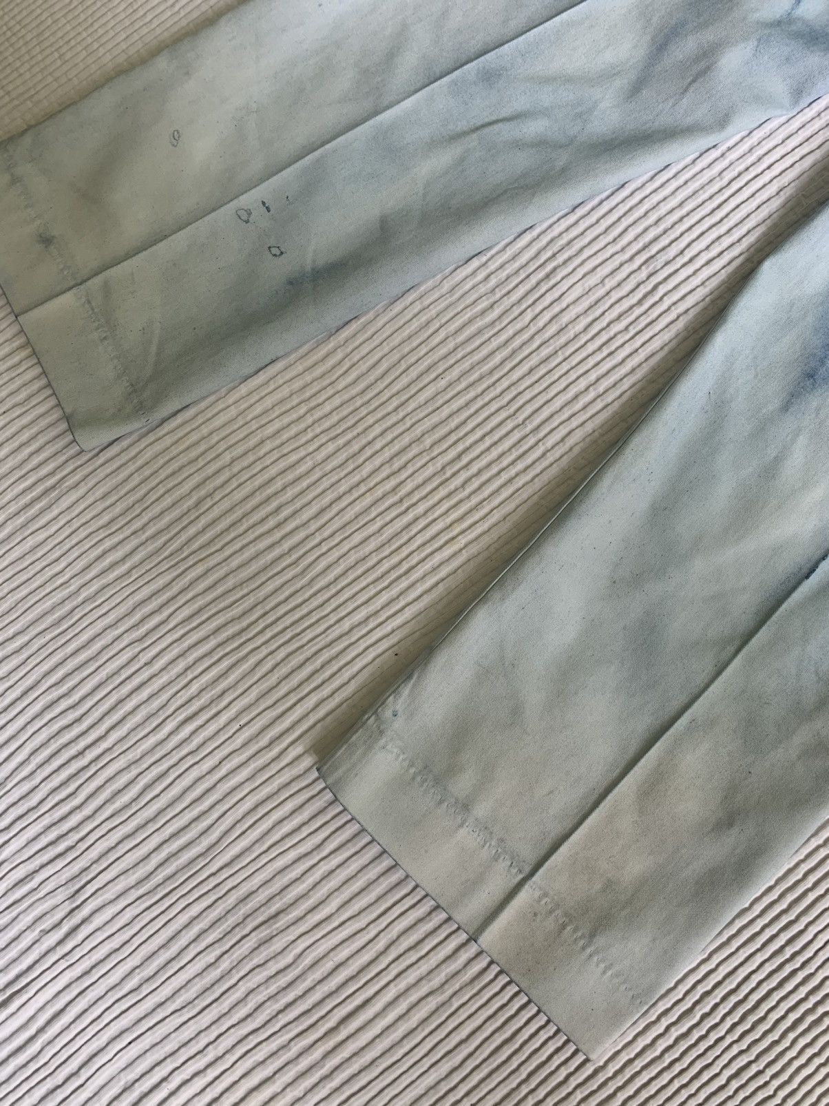 Handmade Sunburst Faded Indigo Pants Size US 31 - 23 Thumbnail