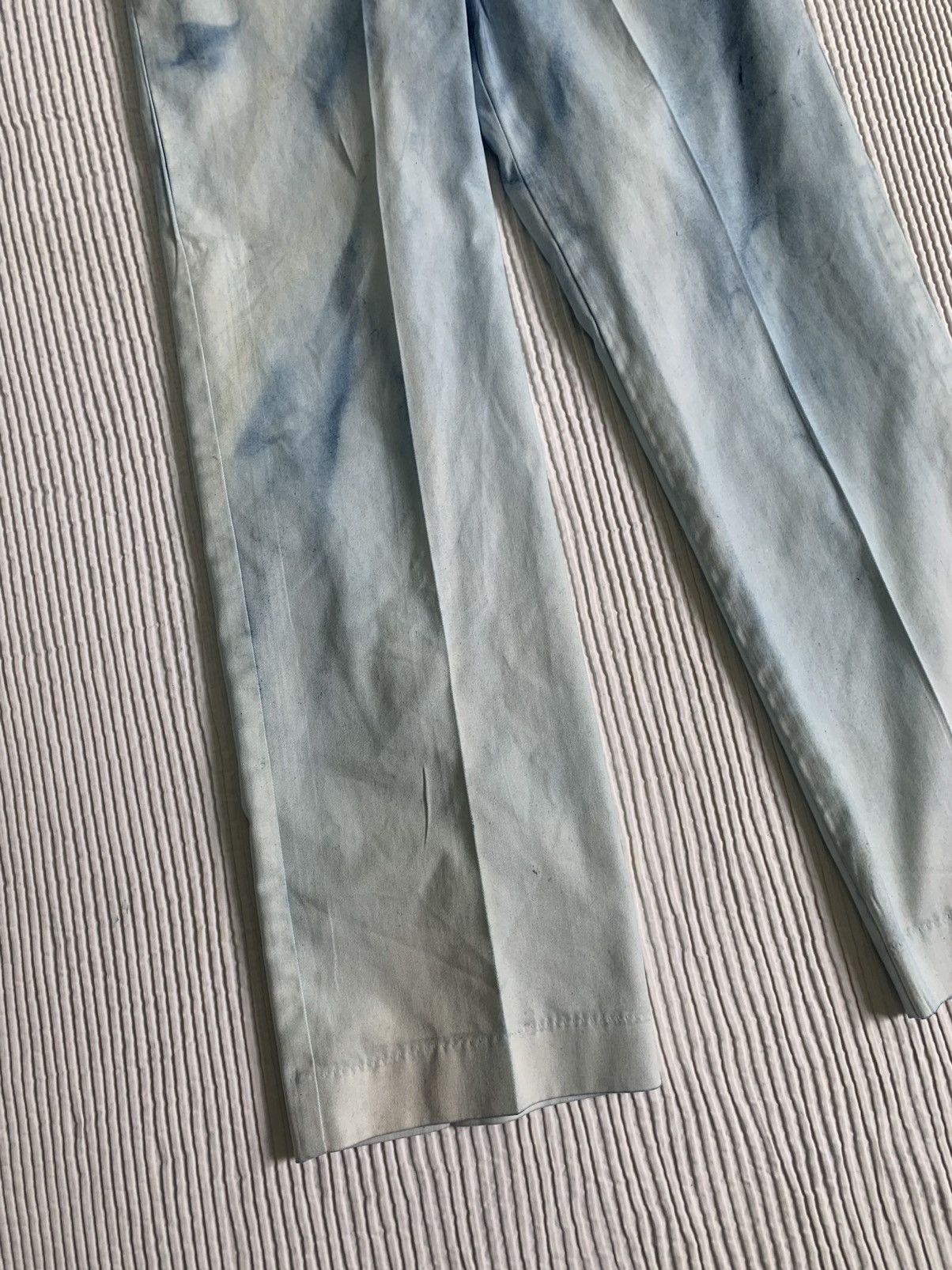 Handmade Sunburst Faded Indigo Pants Size US 31 - 8 Thumbnail