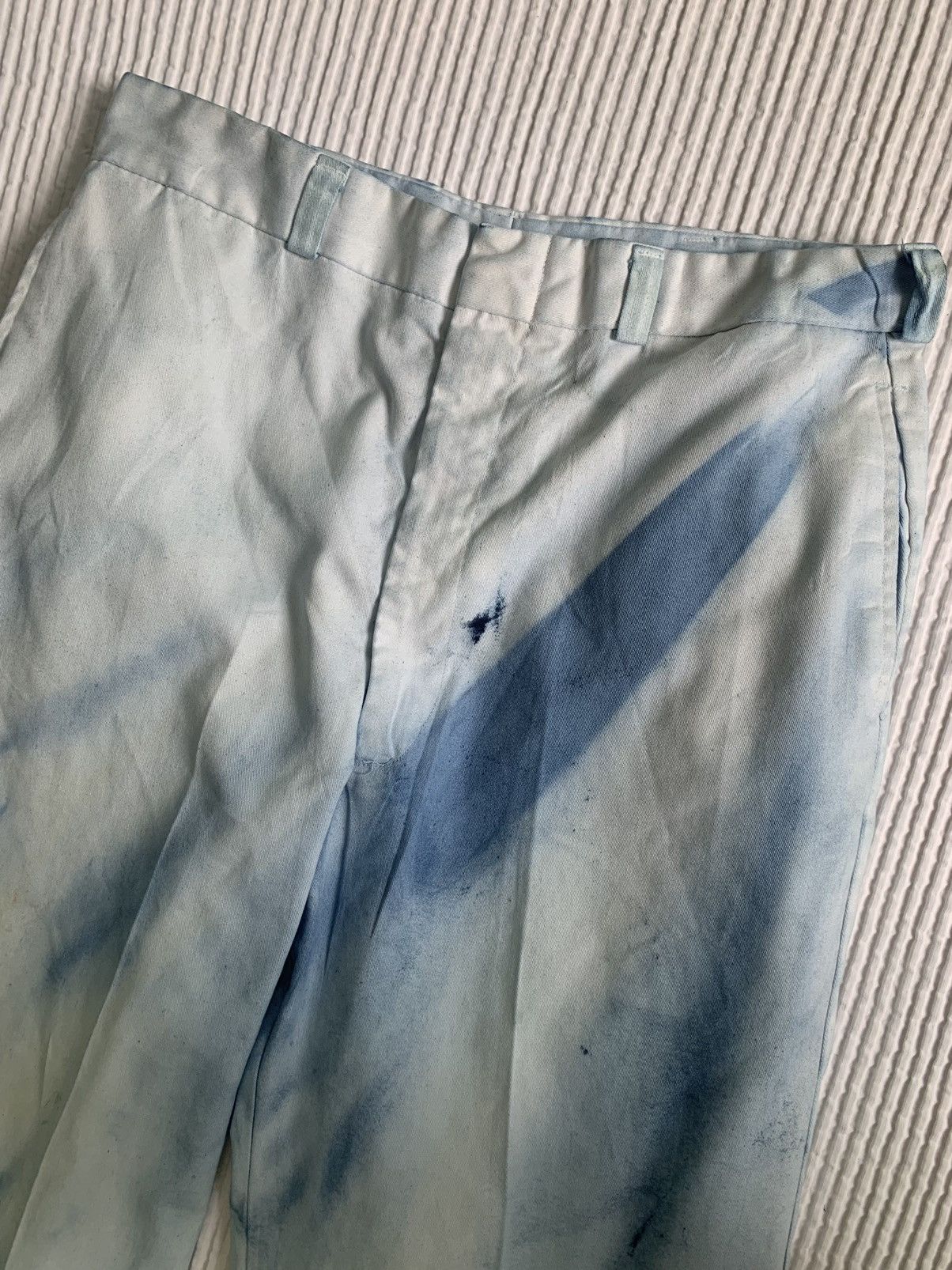 Handmade Sunburst Faded Indigo Pants Size US 31 - 11 Thumbnail