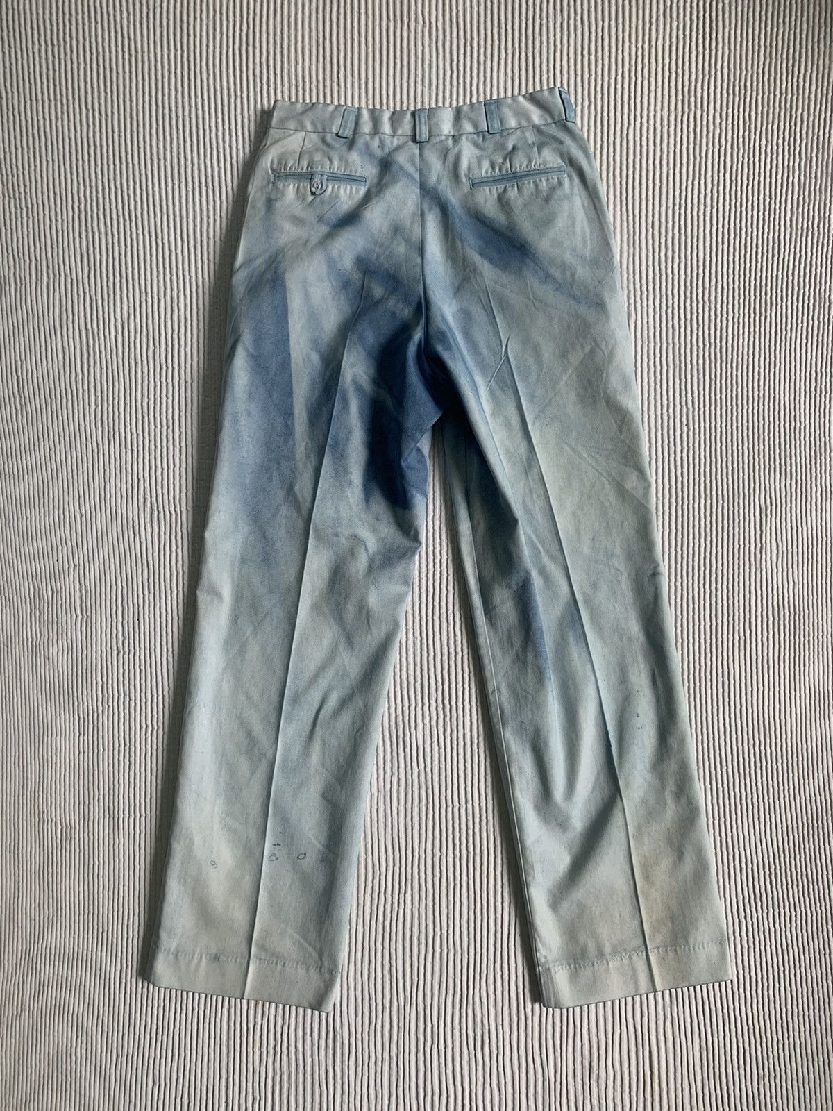 Handmade Sunburst Faded Indigo Pants Size US 31 - 25 Thumbnail