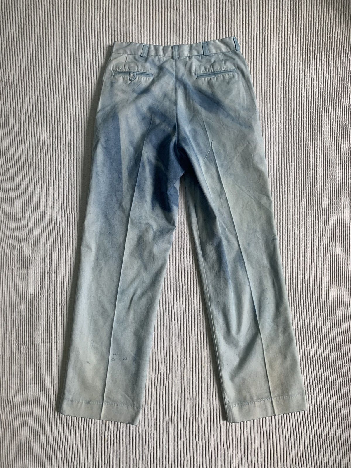 Handmade Sunburst Faded Indigo Pants Size US 31 - 13 Thumbnail