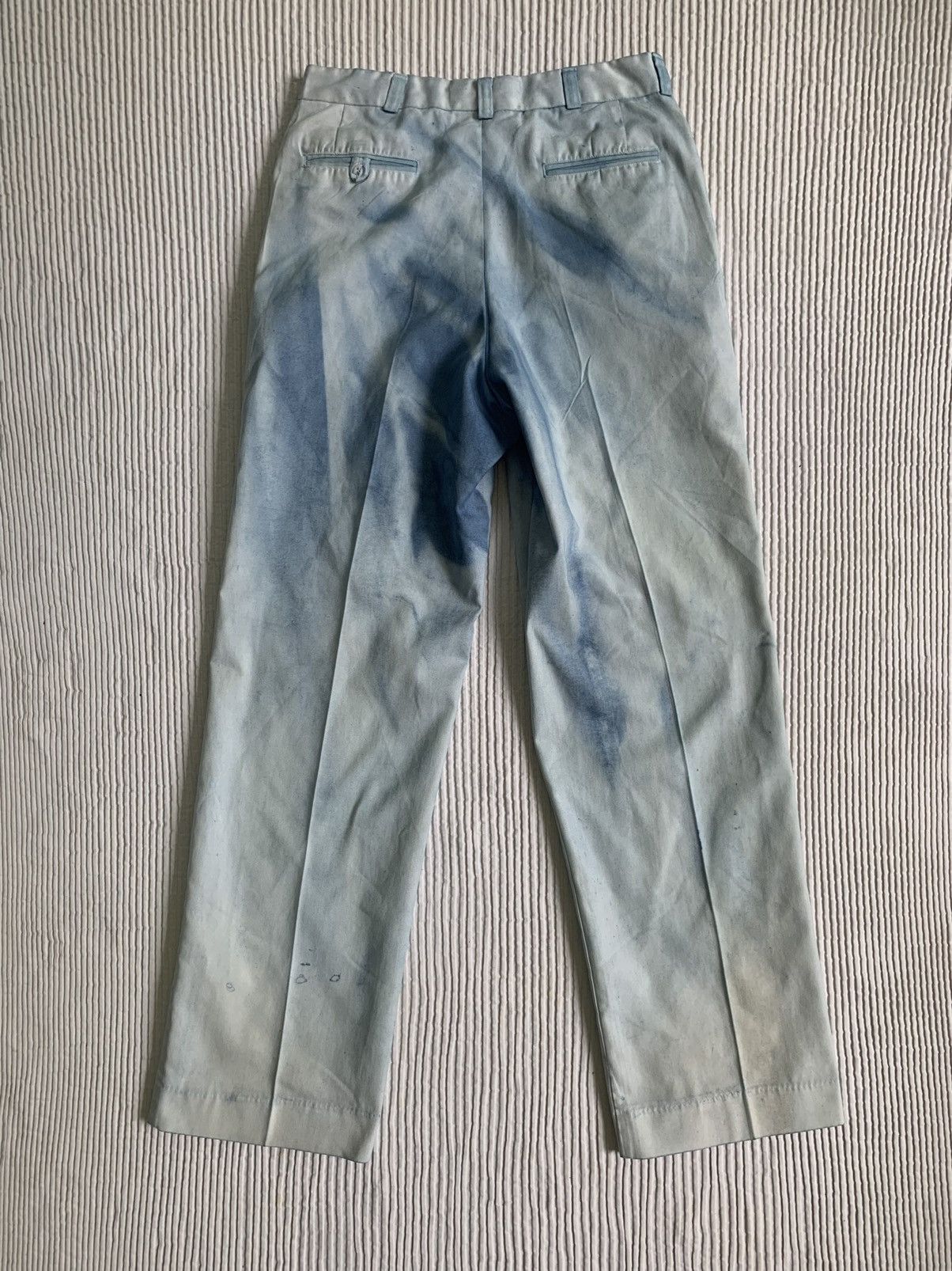 Handmade Sunburst Faded Indigo Pants Size US 31 - 19 Thumbnail