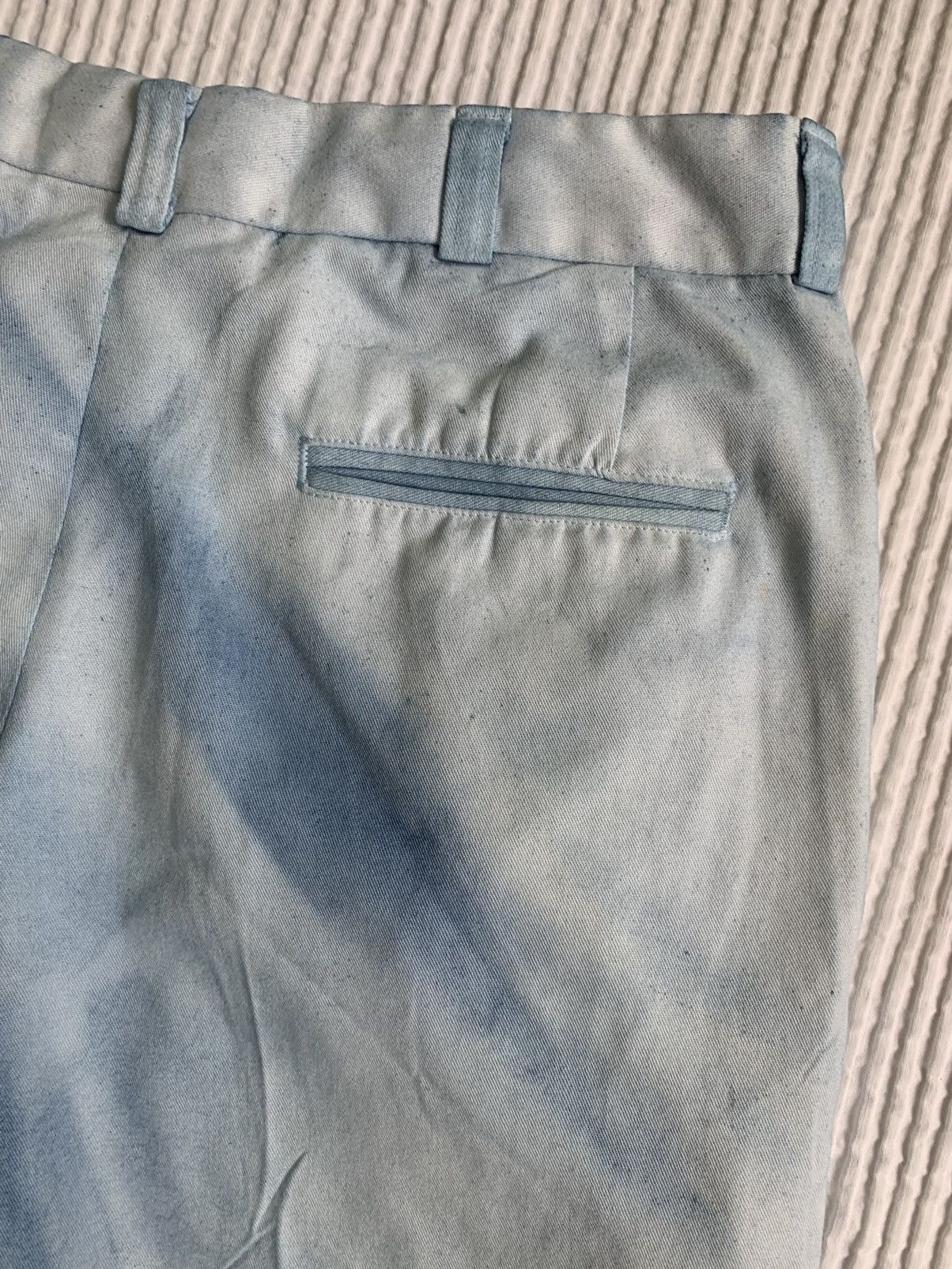 Handmade Sunburst Faded Indigo Pants Size US 31 - 21 Thumbnail