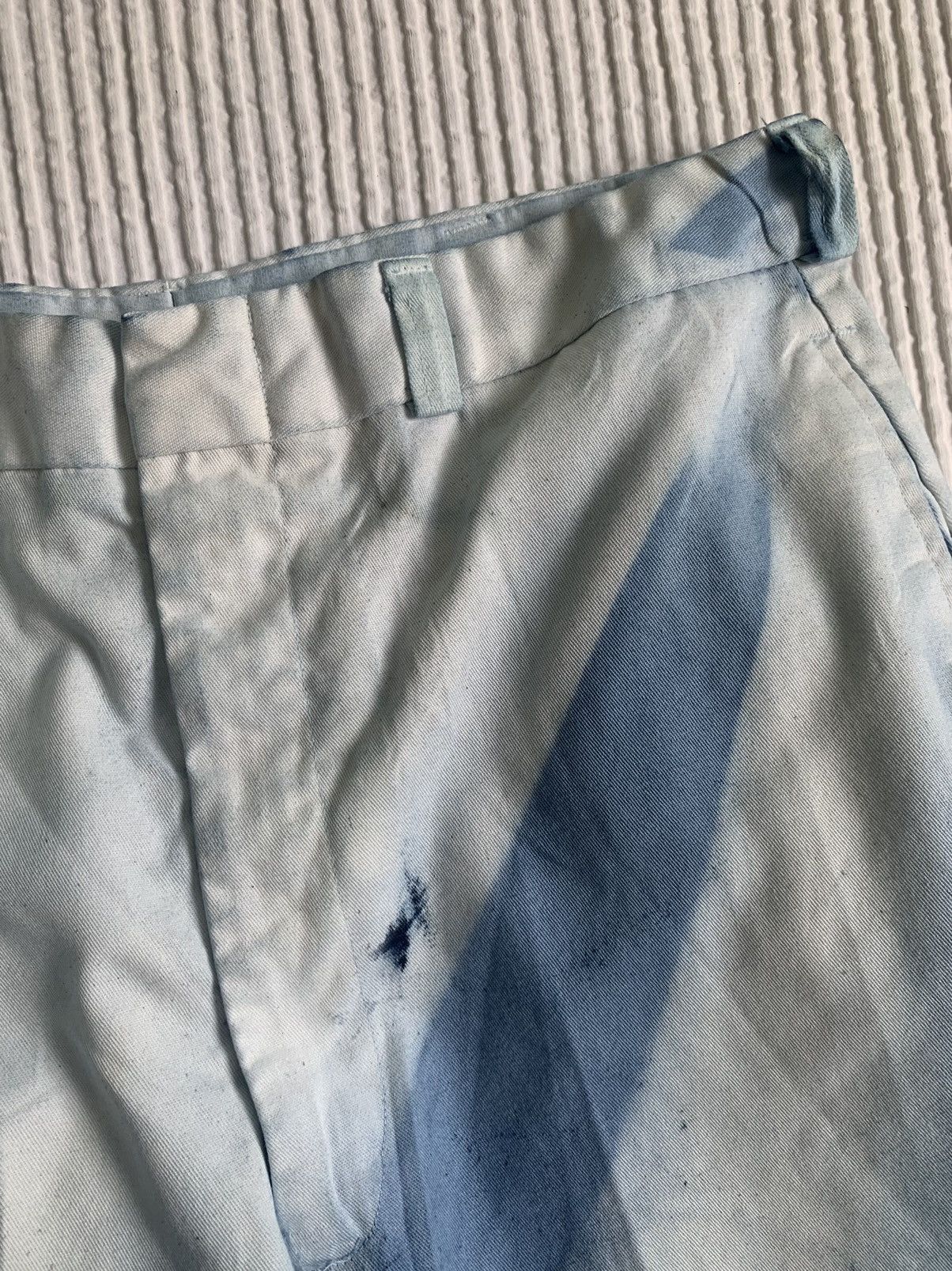 Handmade Sunburst Faded Indigo Pants Size US 31 - 4 Thumbnail