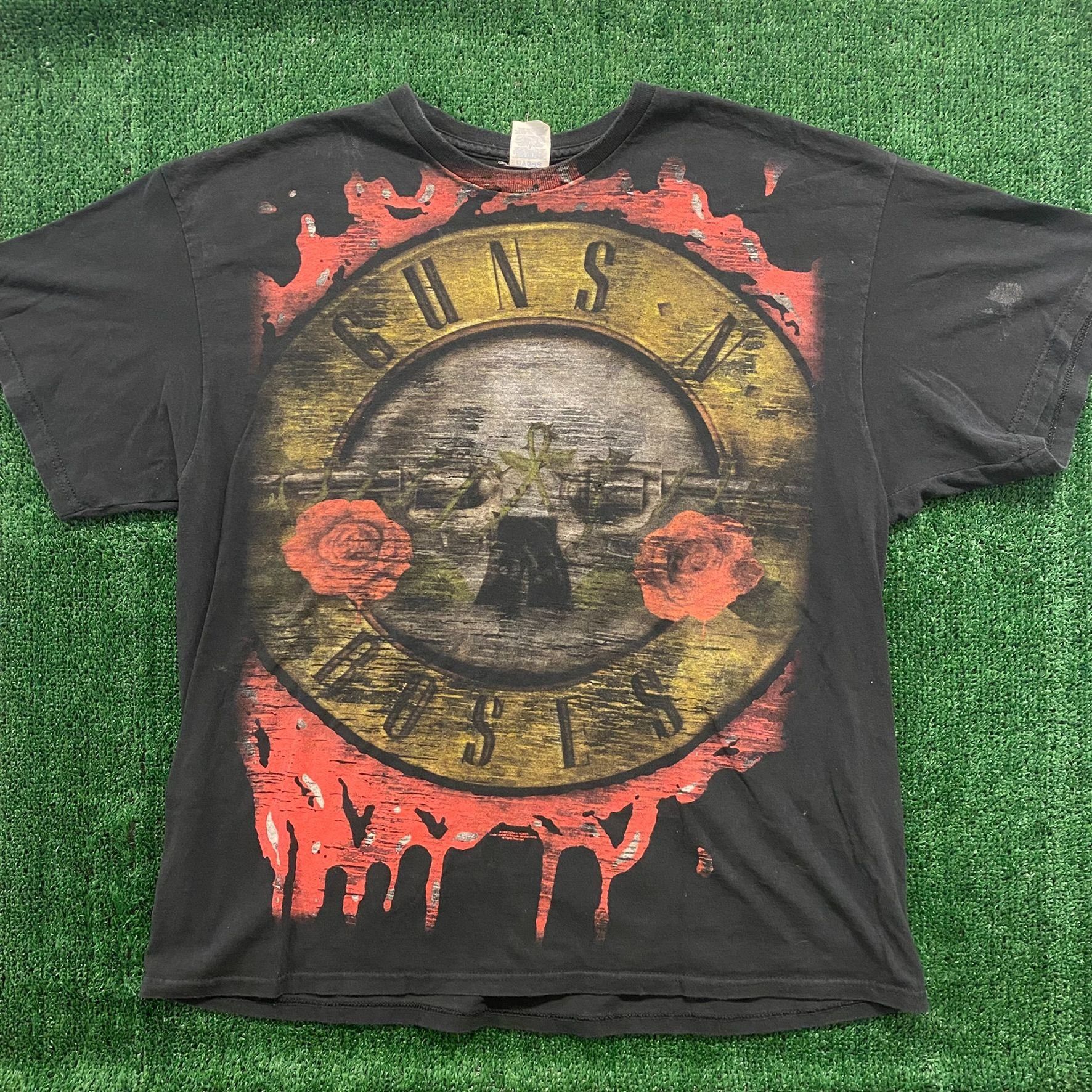Band Tees Guns n Roses Vintage Rock Band T-Shirt Size US XL / EU 56 / 4 - 1 Thumbnail