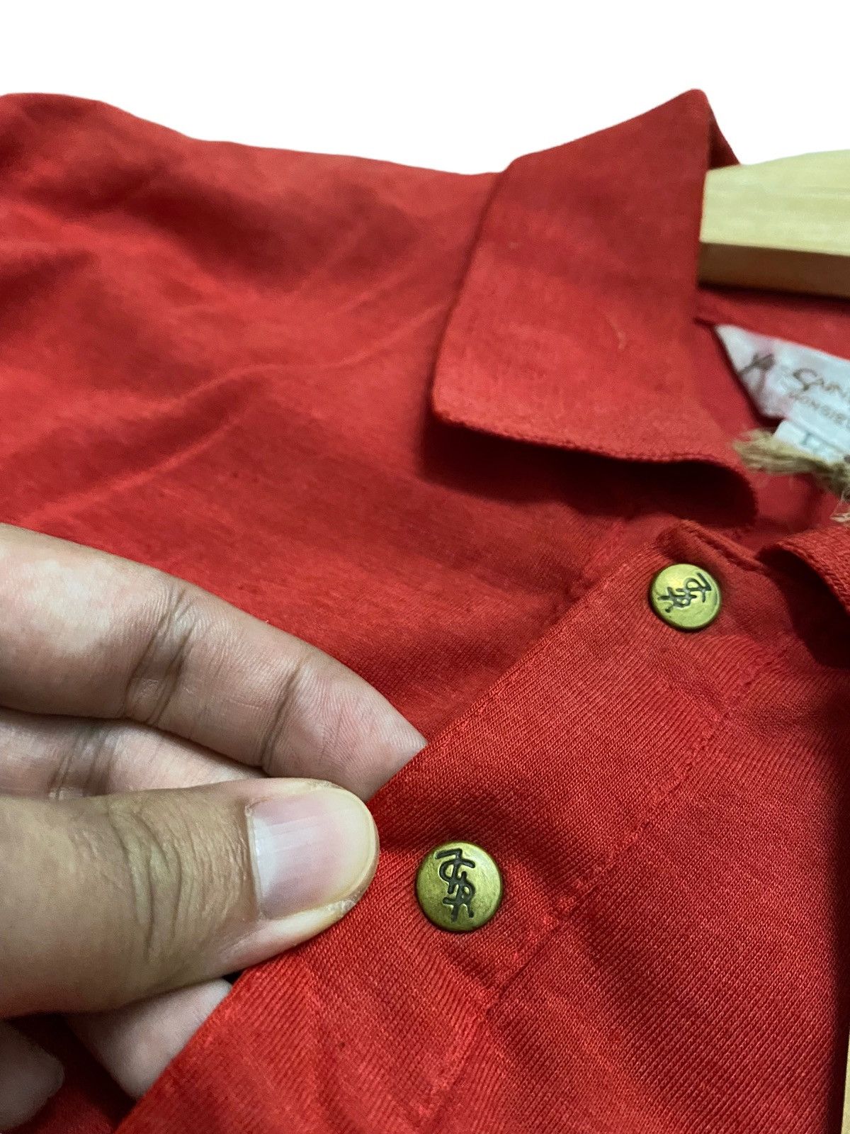 Vintage × Yves Saint Laurent Vintage Yves Saint Laurent Monsieur Long Sleeve Polo Size US M / EU 48-50 / 2 - 5 Thumbnail