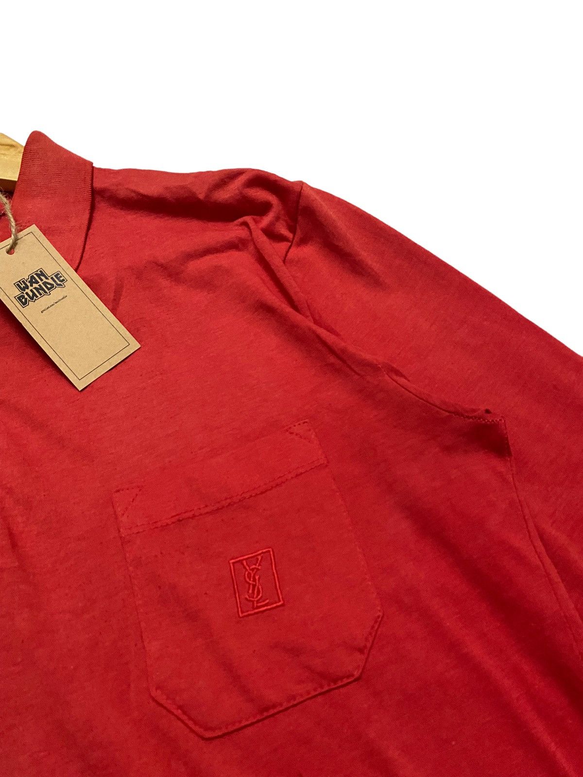 Vintage × Yves Saint Laurent Vintage Yves Saint Laurent Monsieur Long Sleeve Polo Size US M / EU 48-50 / 2 - 3 Thumbnail